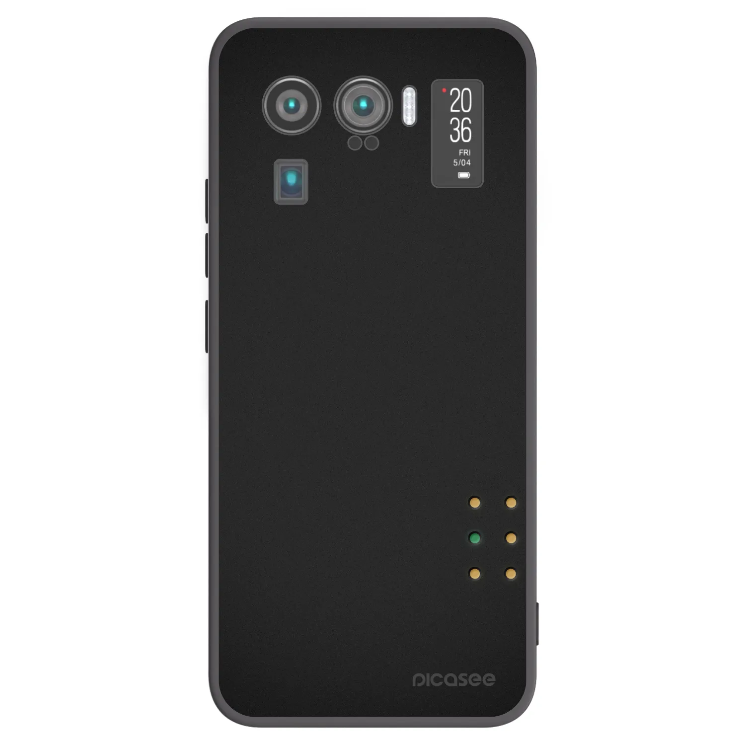Picasee Μαύρη θήκη σιλικόνης για Xiaomi Mi 11 Ultra - Pulse