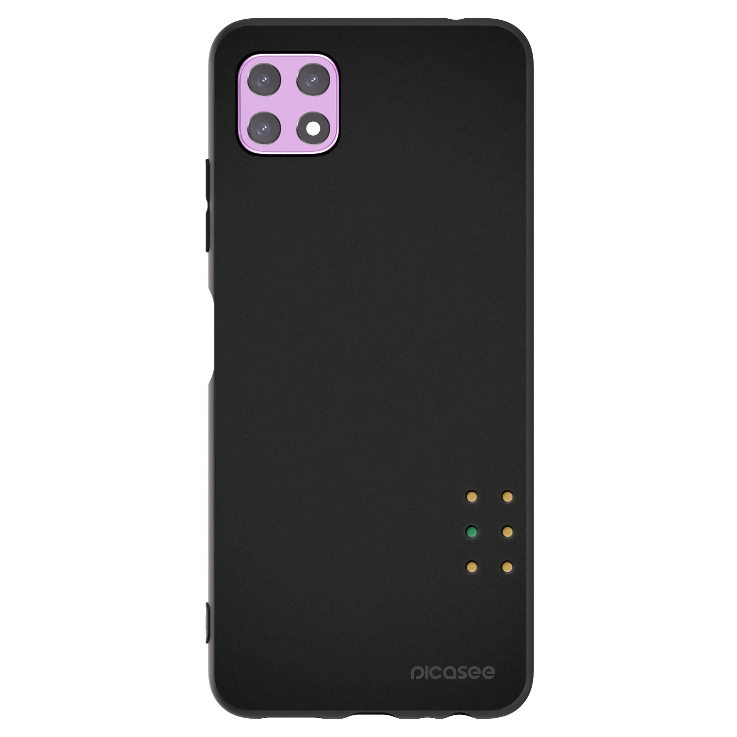 Picasee Μαύρη θήκη σιλικόνης για Samsung Galaxy A22 A226B 5G - Pulse