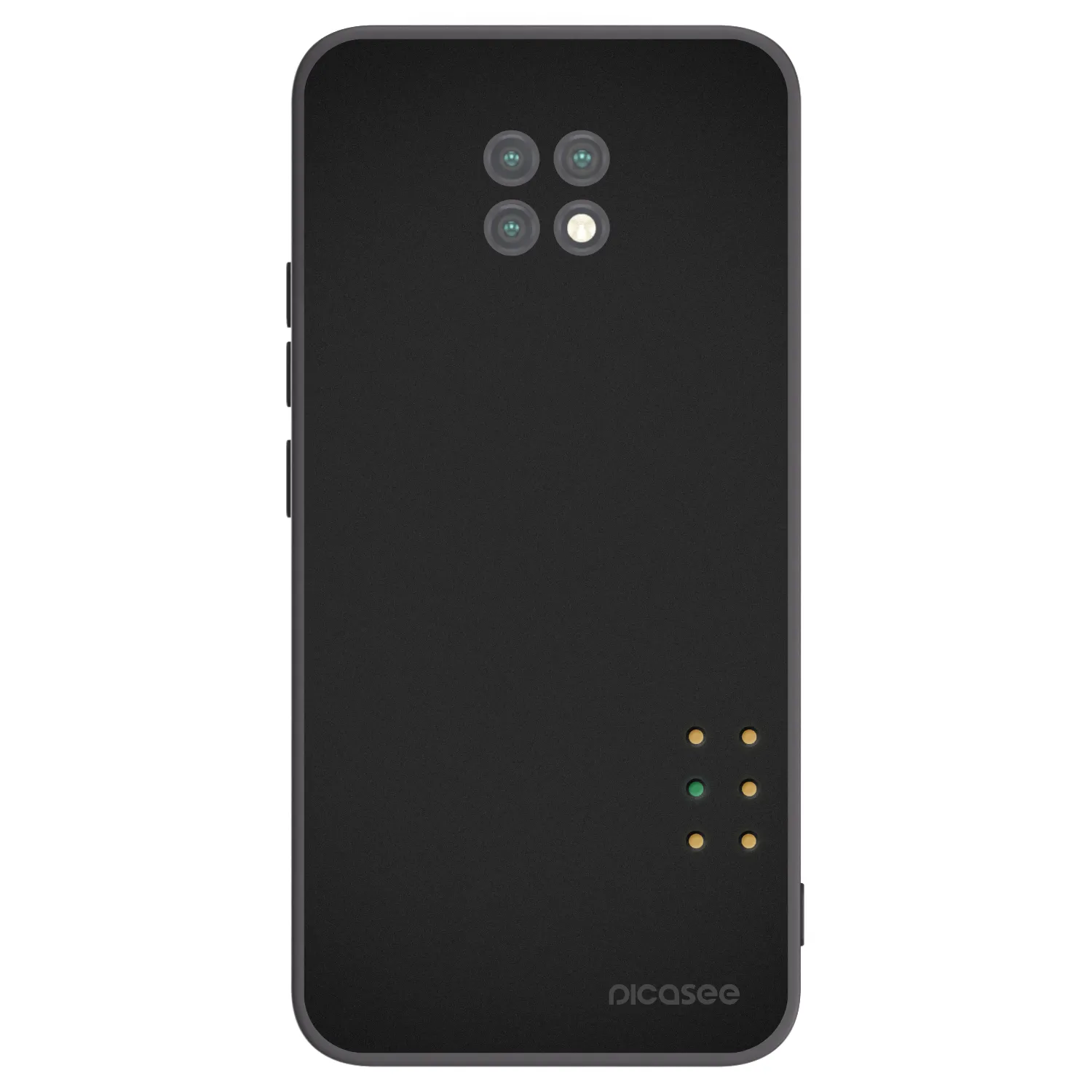 Picasee Μαύρη θήκη σιλικόνης για Xiaomi Redmi Note 9T - Pulse
