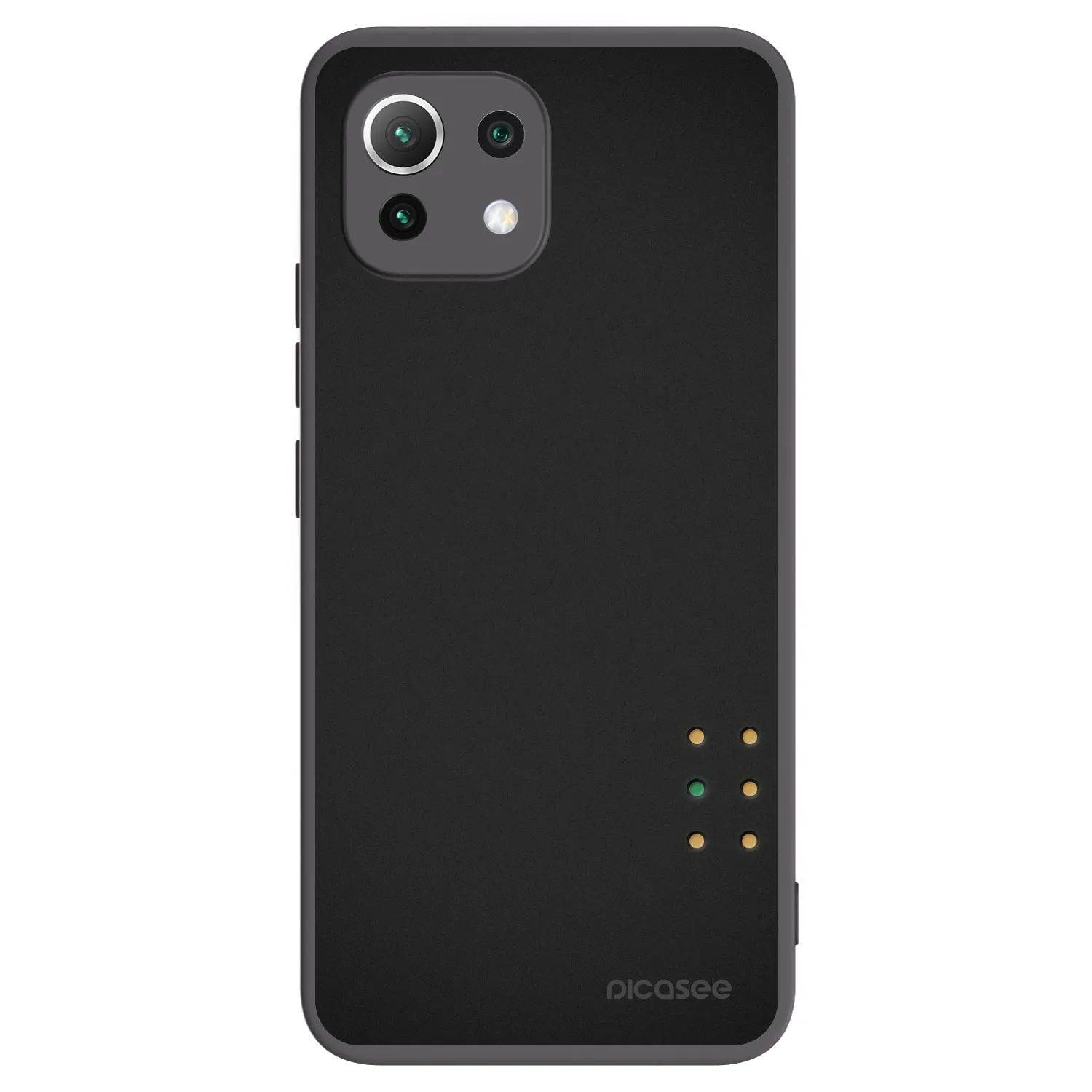 Picasee Μαύρη θήκη σιλικόνης για Xiaomi 11 Lite 5G NE - Pulse