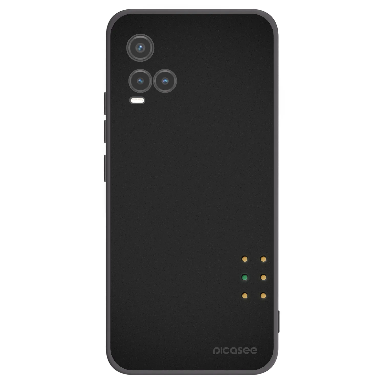 Picasee Μαύρη θήκη σιλικόνης για Vivo Y33s - Pulse