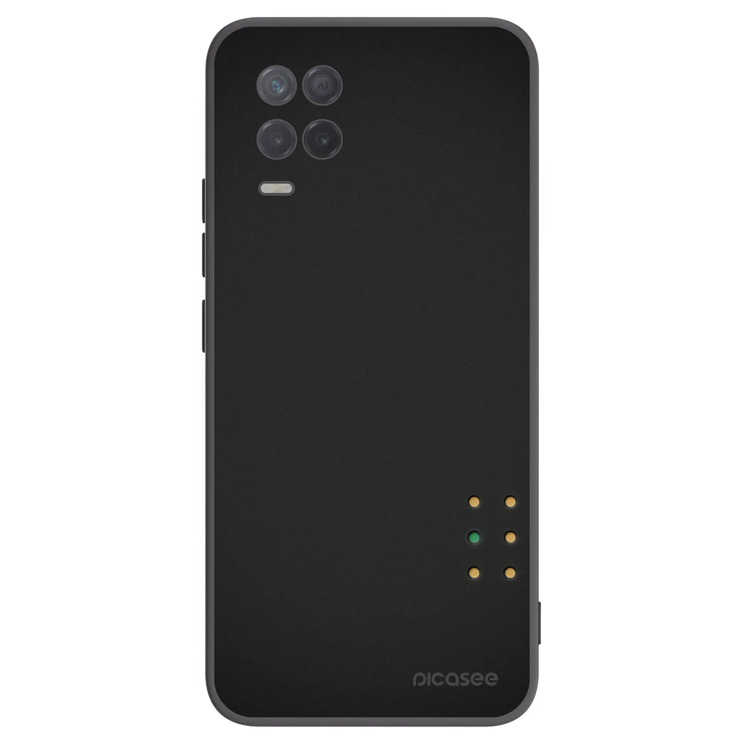 Picasee Μαύρη θήκη σιλικόνης για Realme 8 5G - Pulse