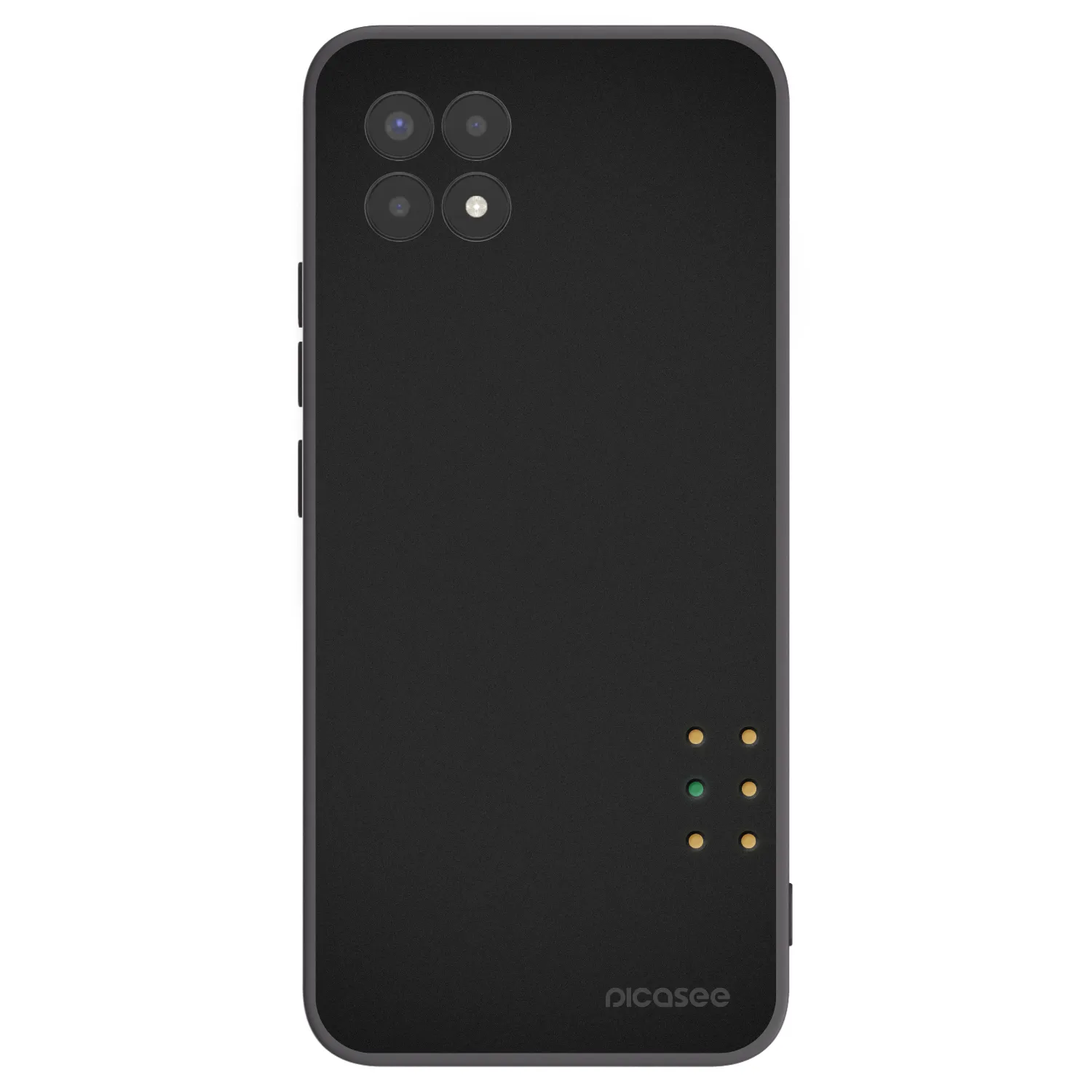 Picasee Μαύρη θήκη σιλικόνης για Realme 8i - Pulse