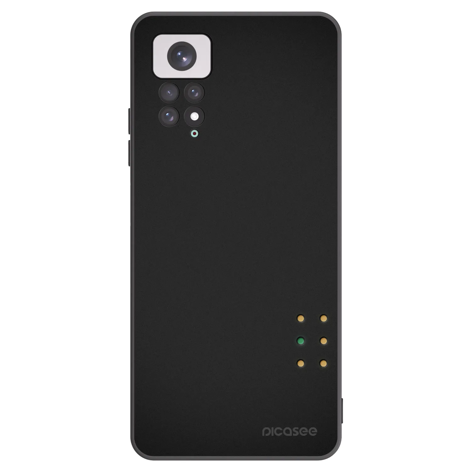 Picasee Μαύρη θήκη σιλικόνης για Xiaomi Redmi Note 11 - Pulse