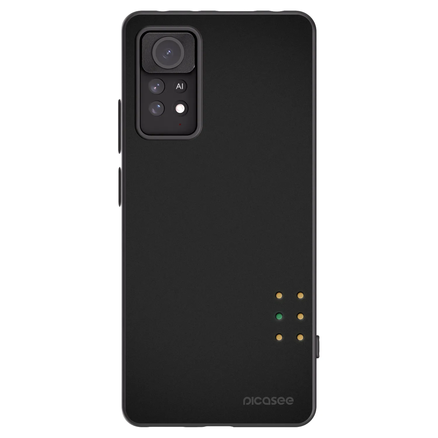 Picasee Μαύρη θήκη σιλικόνης για Xiaomi Redmi Note 11 Pro - Pulse