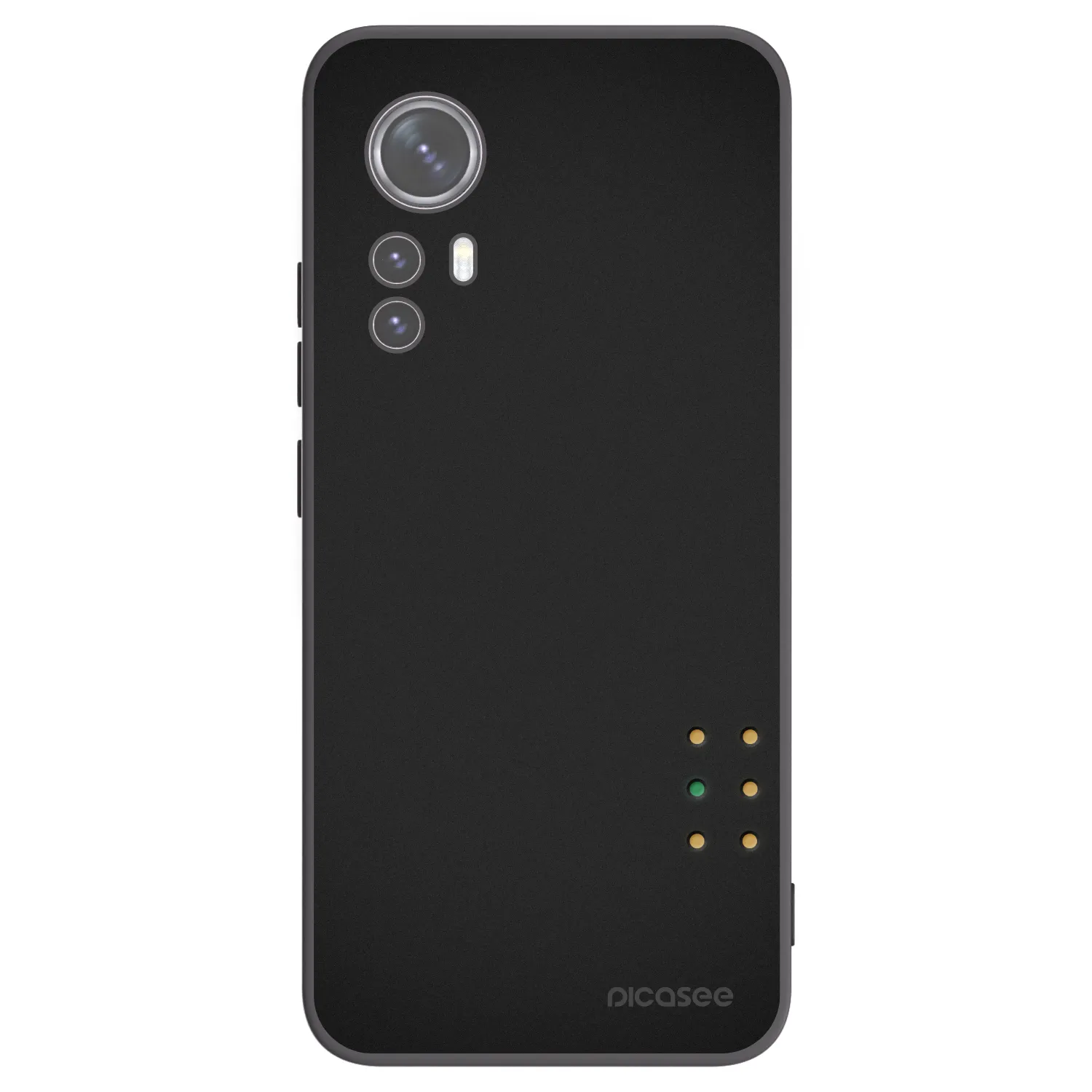 Picasee Μαύρη θήκη σιλικόνης για Xiaomi 12 - Pulse
