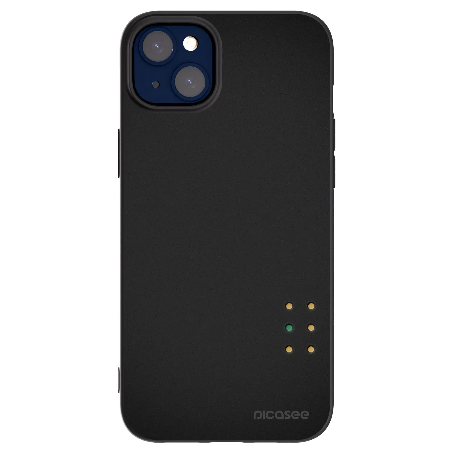 Picasee Μαύρη θήκη σιλικόνης για Apple iPhone 14 Plus - Pulse