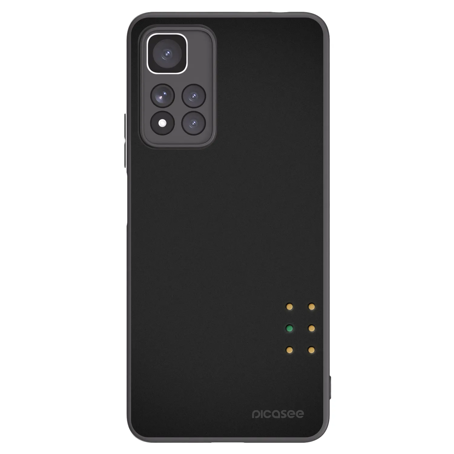 Picasee Μαύρη θήκη σιλικόνης για Xiaomi Redmi Note 11 Pro+ 5G - Pulse