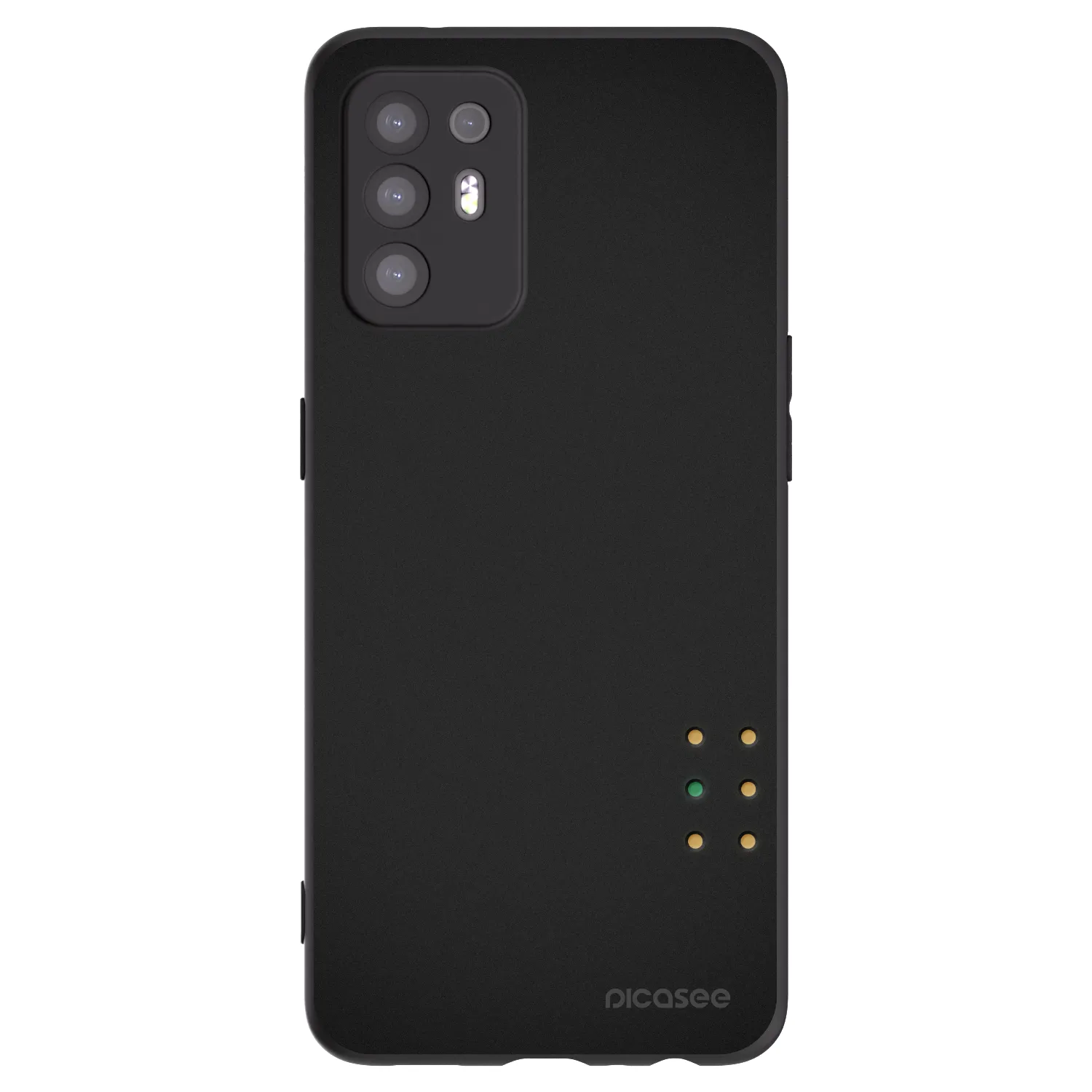 Picasee Μαύρη θήκη σιλικόνης για OPPO A94 5G - Pulse