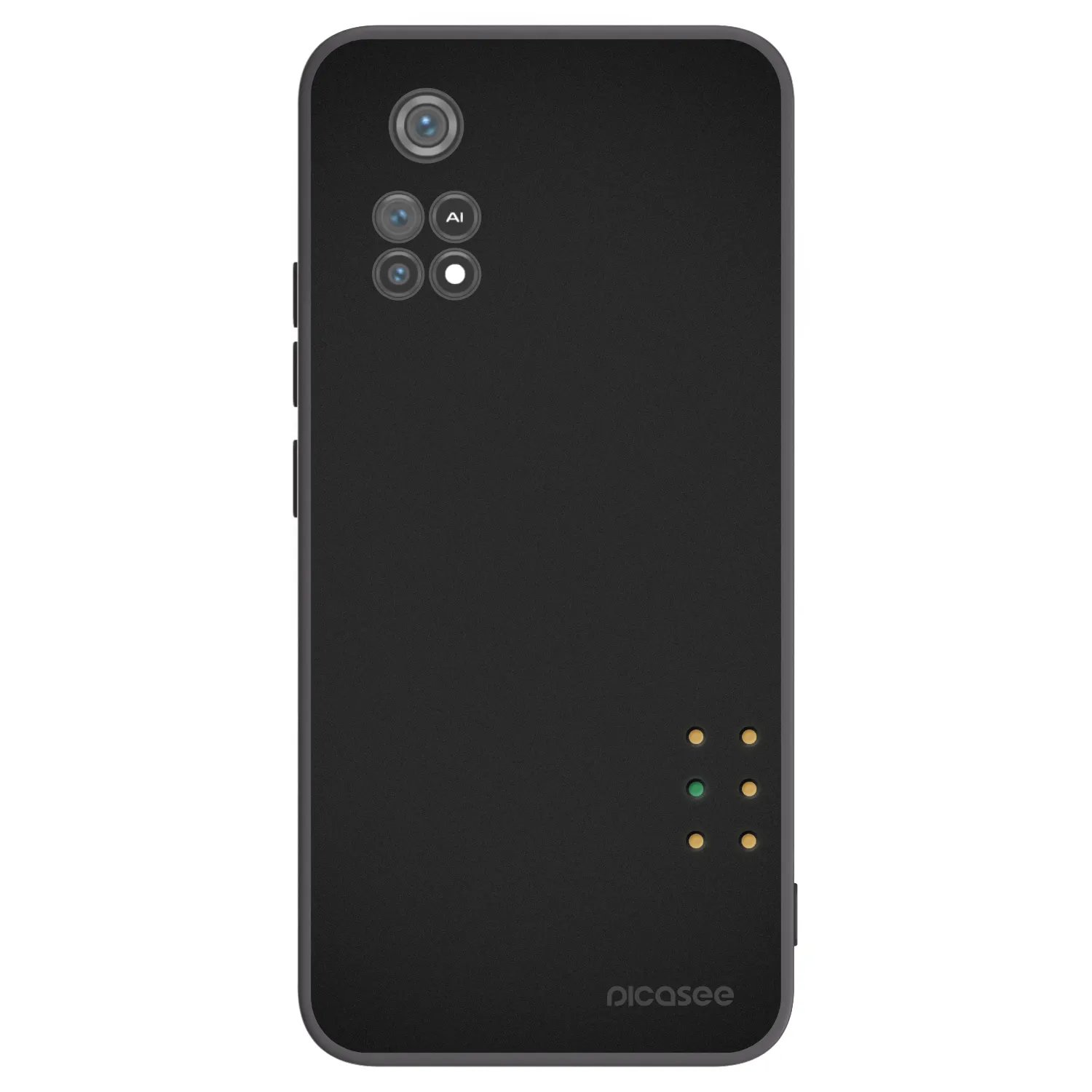 Picasee Μαύρη θήκη σιλικόνης για Xiaomi Poco M4 Pro - Pulse