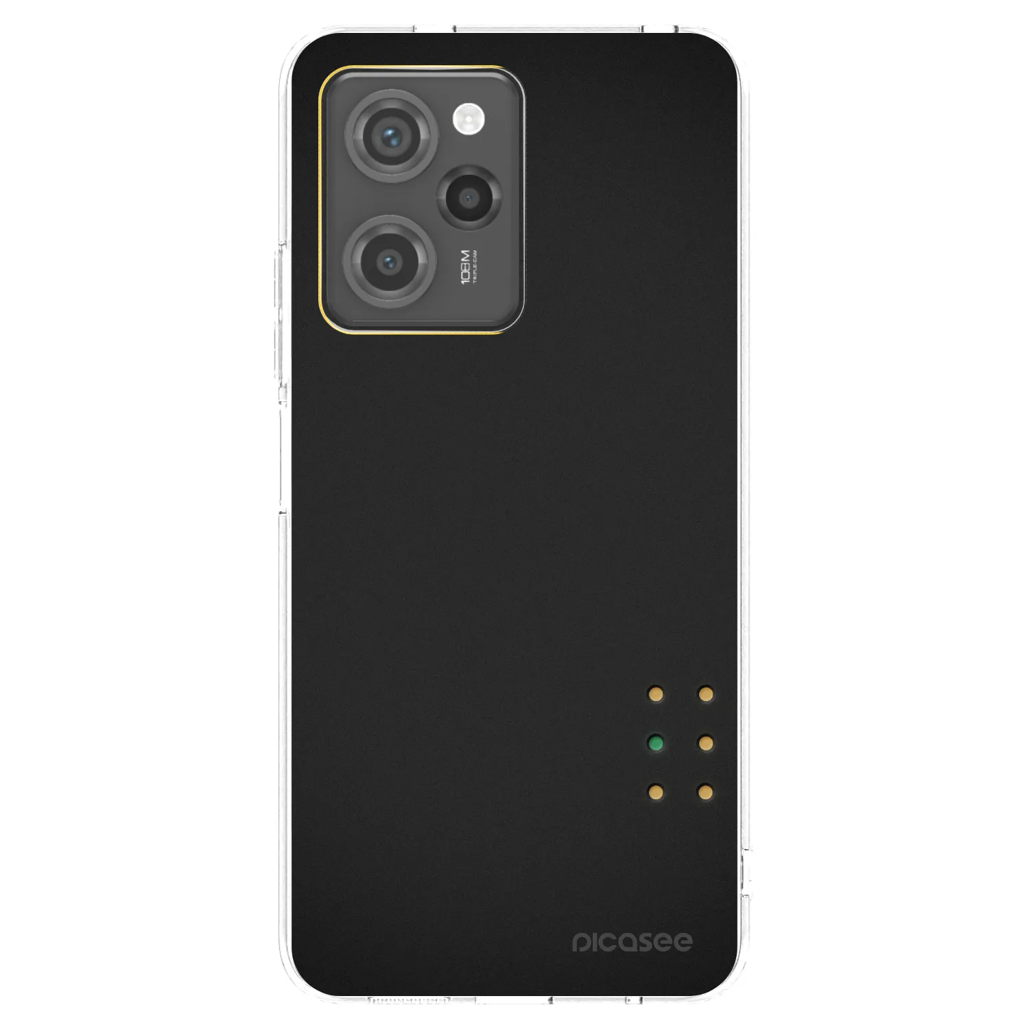Picasee Μαύρη θήκη σιλικόνης για Xiaomi Poco X5 Pro - Pulse