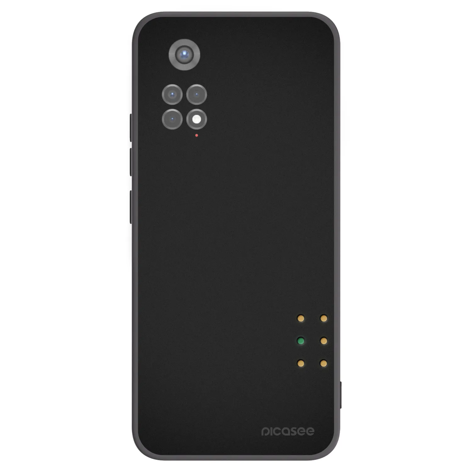 Picasee Μαύρη θήκη σιλικόνης για Xiaomi Redmi Note 11S 5G - Pulse