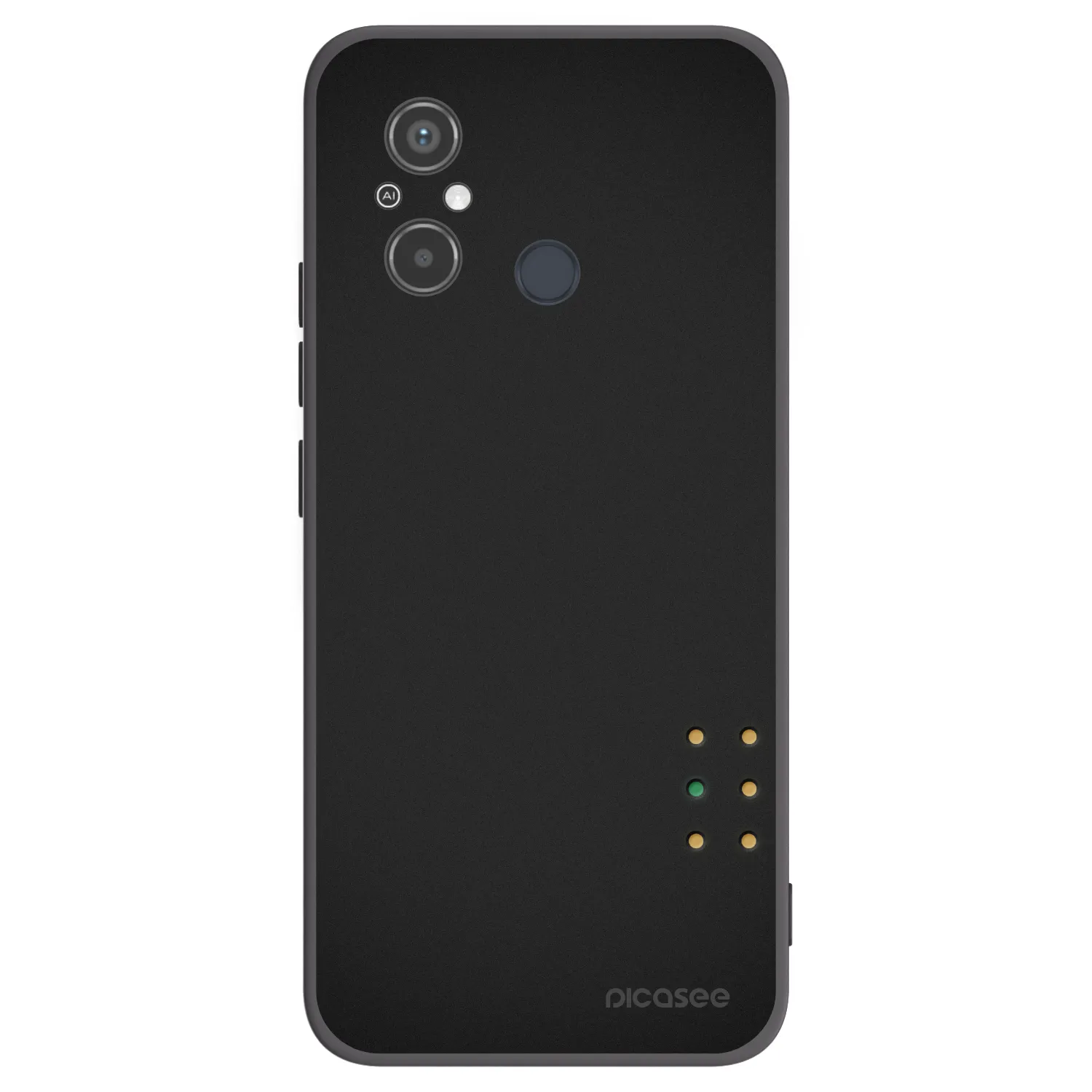Picasee Μαύρη θήκη σιλικόνης για Xiaomi Redmi 12C - Pulse