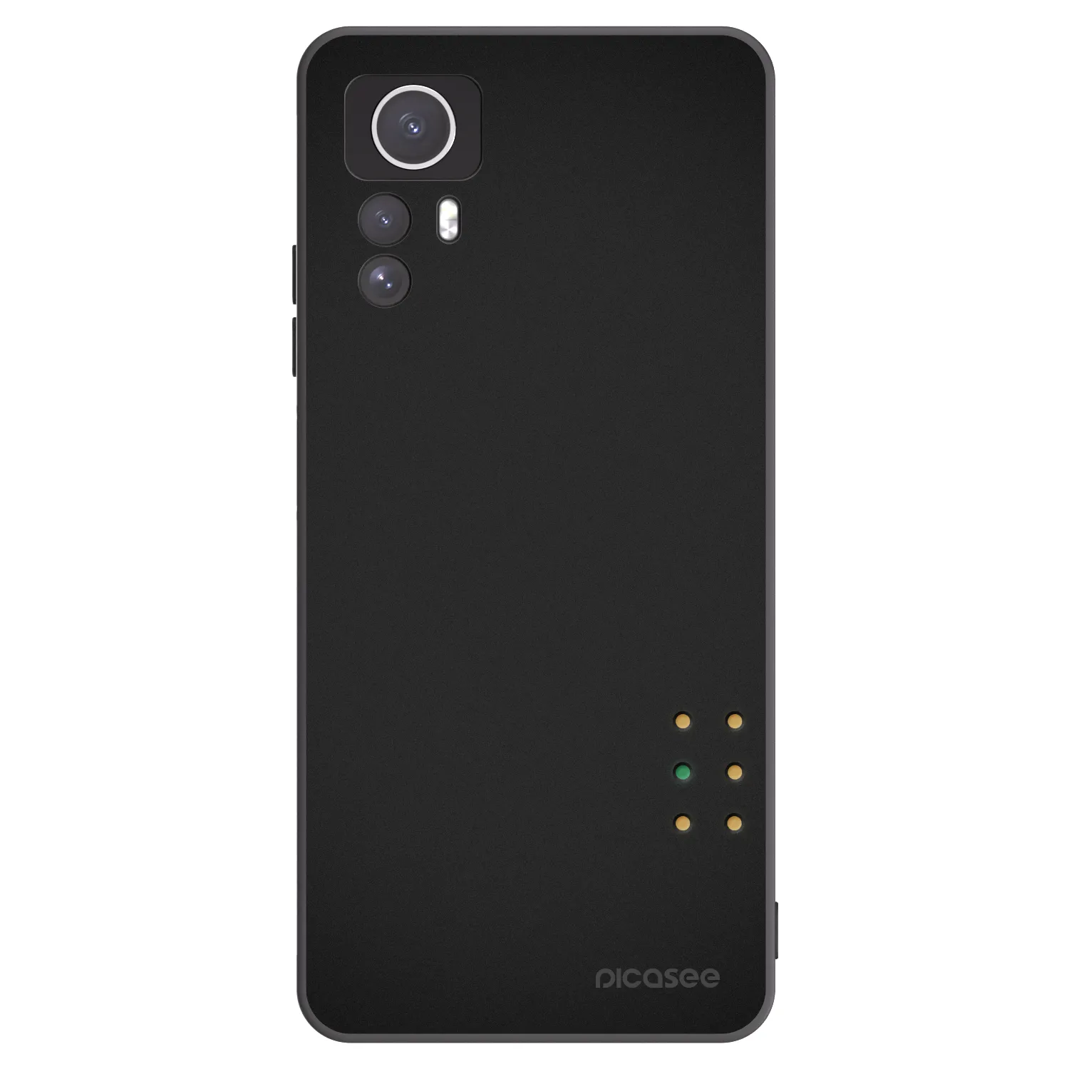 Picasee Μαύρη θήκη σιλικόνης για Xiaomi Redmi Note 12S - Pulse