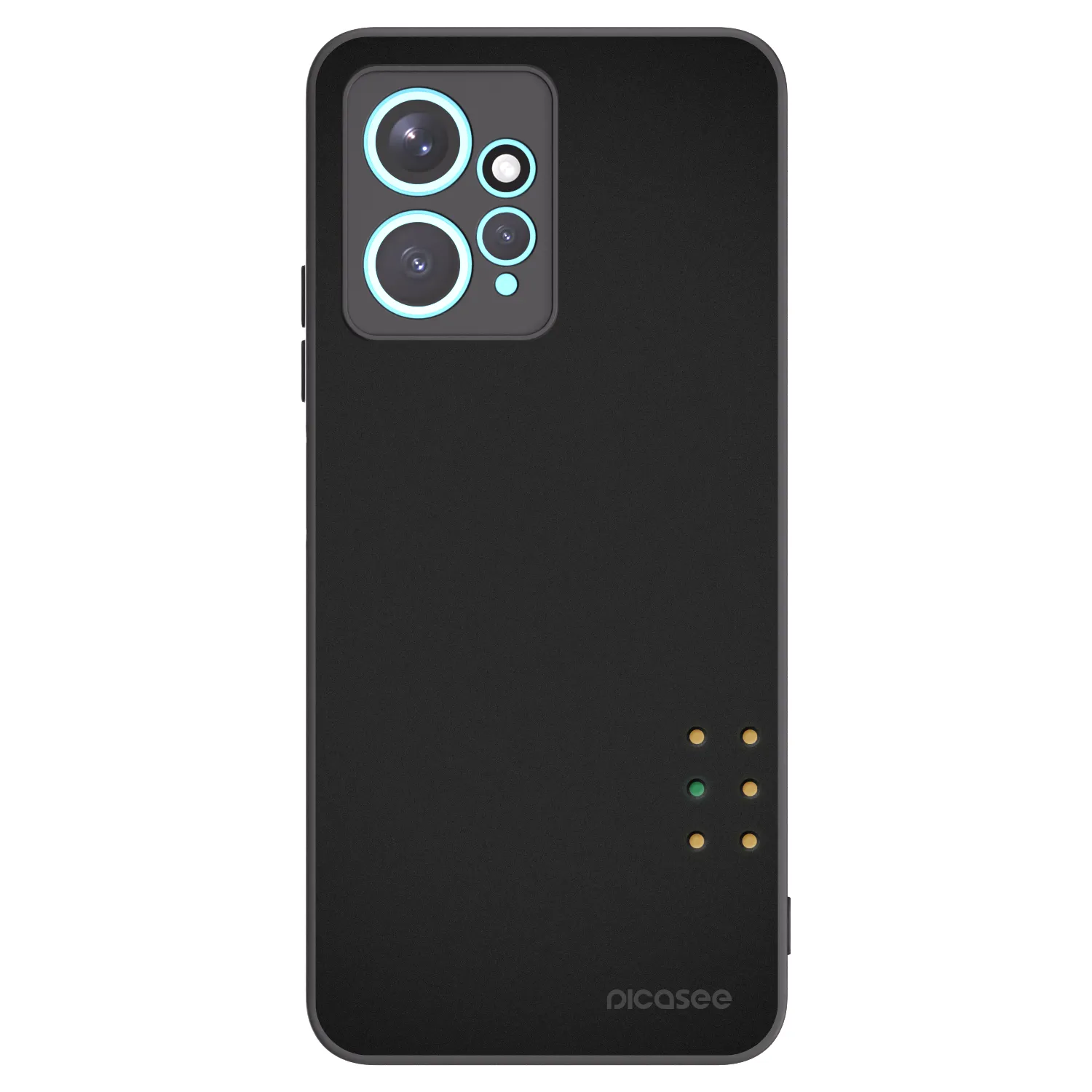 Picasee Μαύρη θήκη σιλικόνης για Xiaomi Redmi Note 12 4G - Pulse