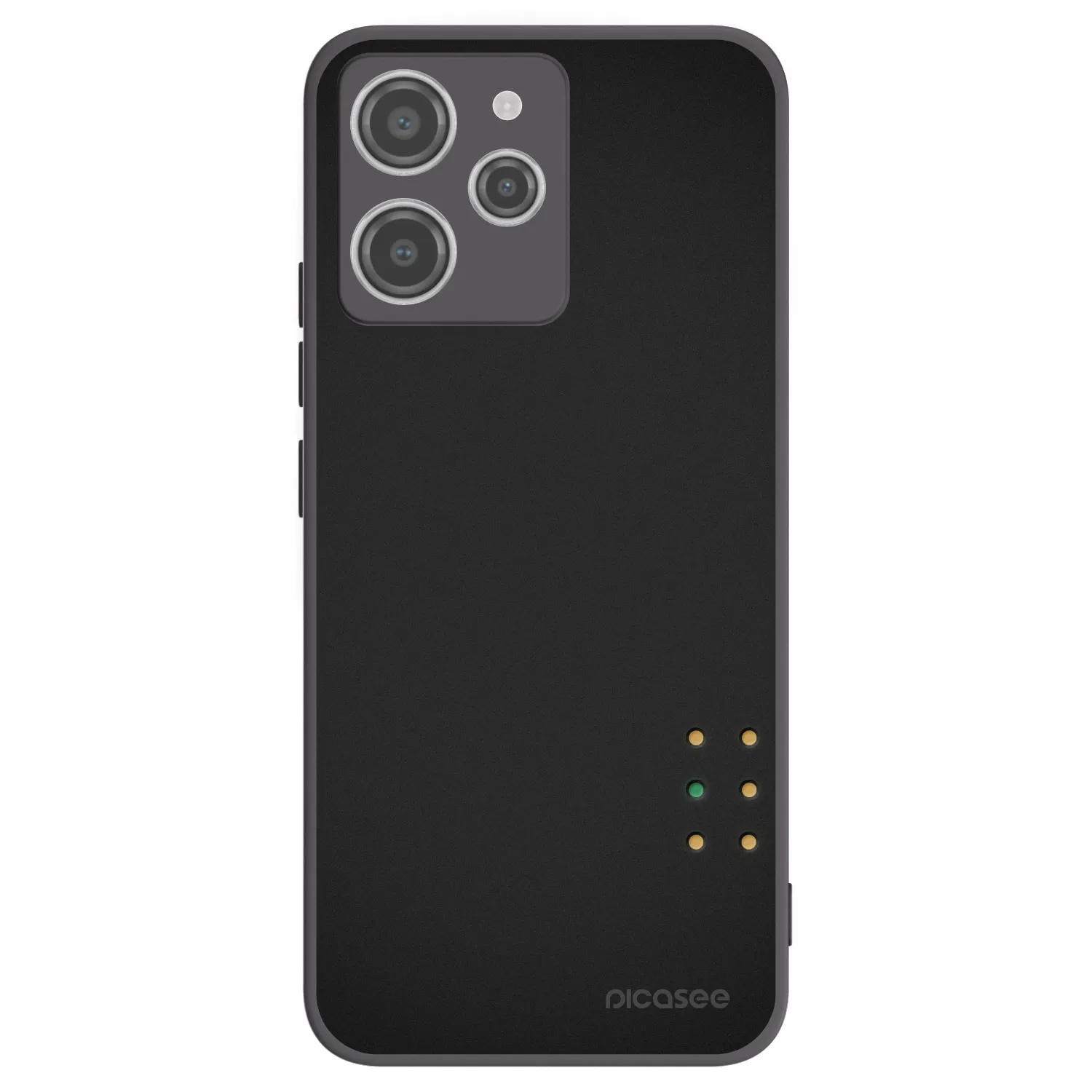 Picasee Μαύρη θήκη σιλικόνης για Xiaomi Redmi 12 4G - Pulse
