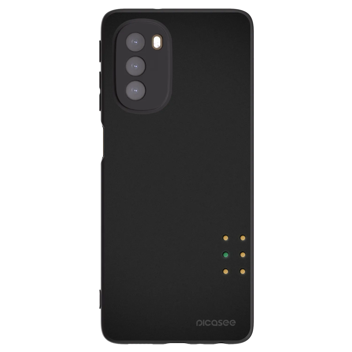 Picasee Μαύρη θήκη σιλικόνης για Motorola Moto G51 - Pulse