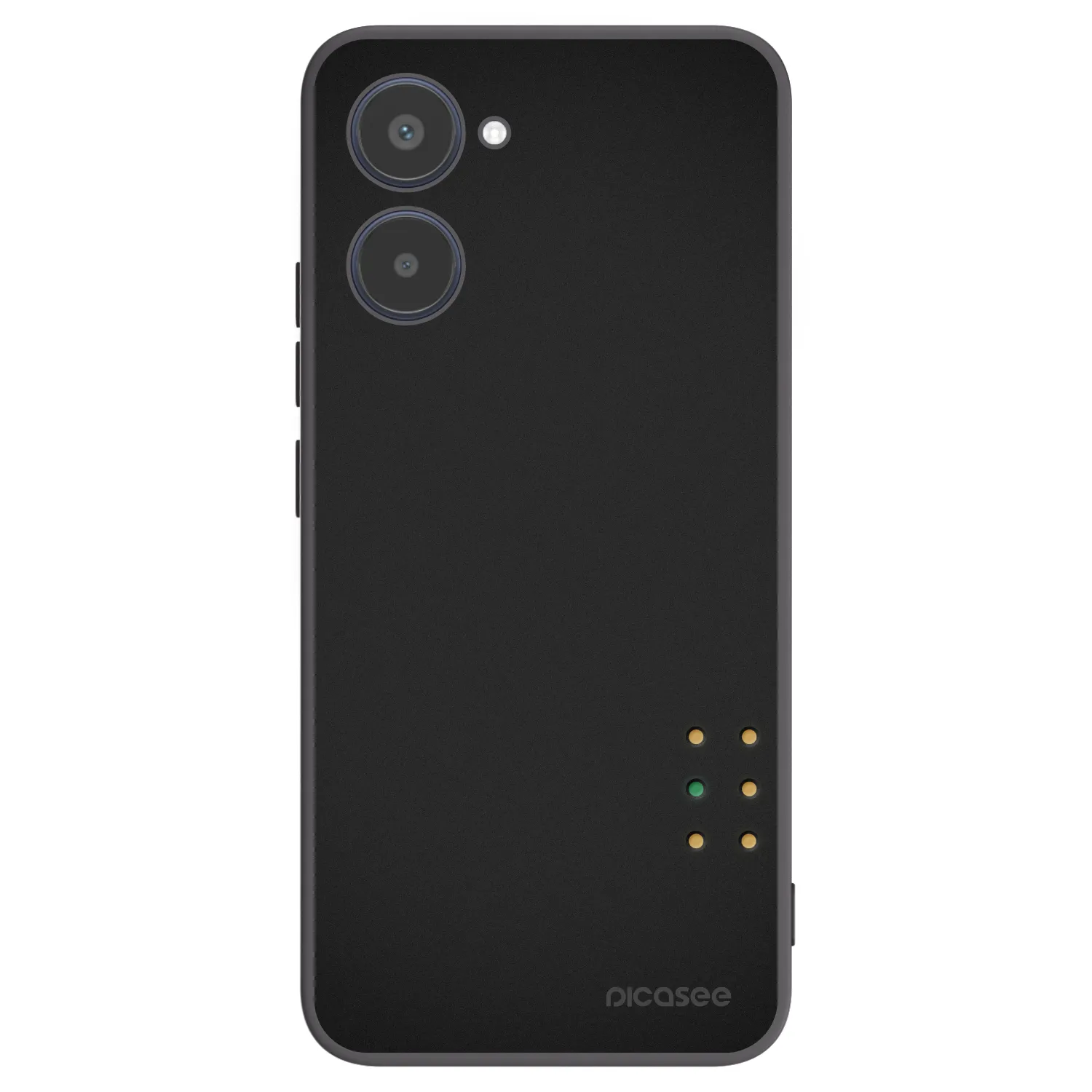 Picasee Μαύρη θήκη σιλικόνης για Realme 10 4G - Pulse