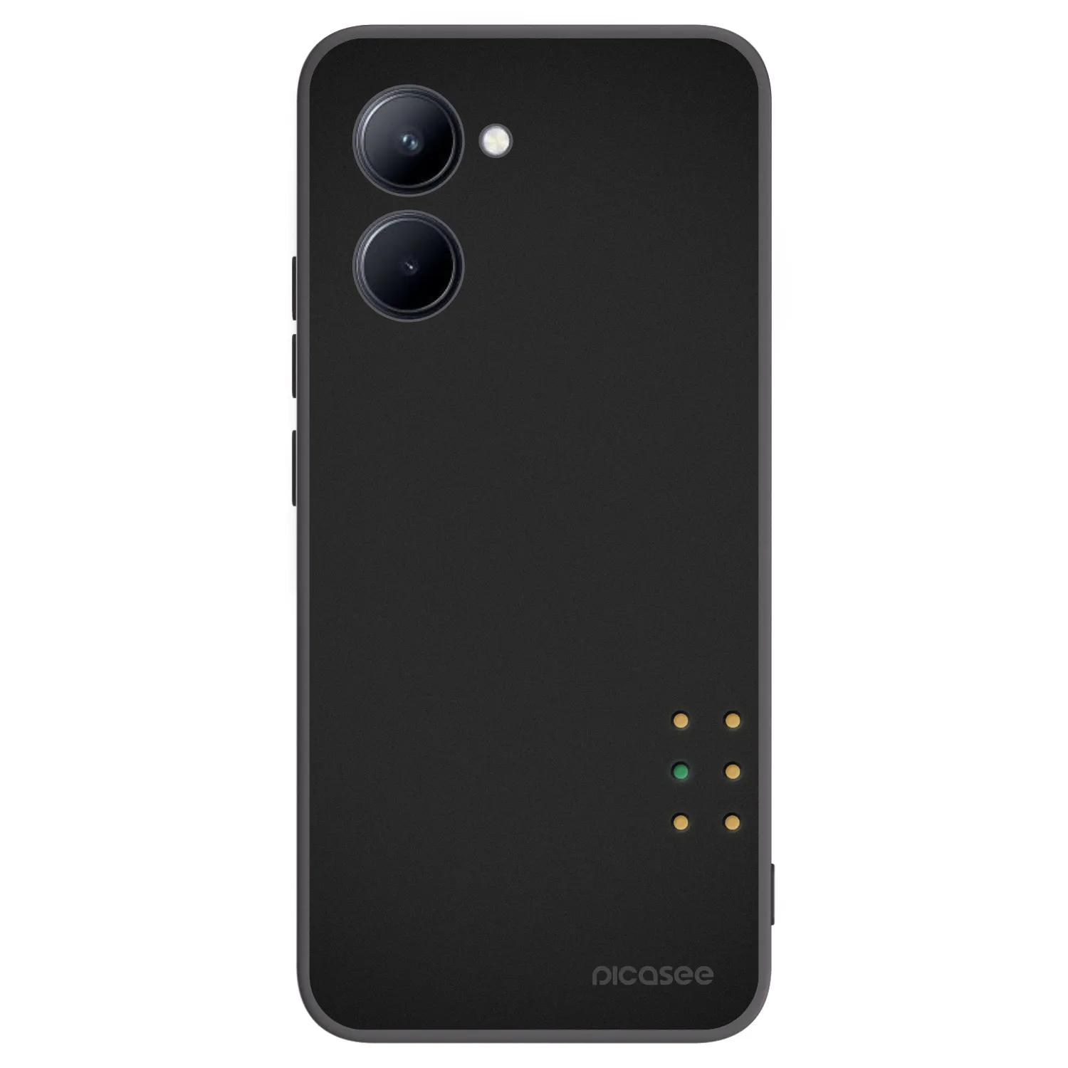 Picasee Μαύρη θήκη σιλικόνης για Realme C33 (2023) - Pulse