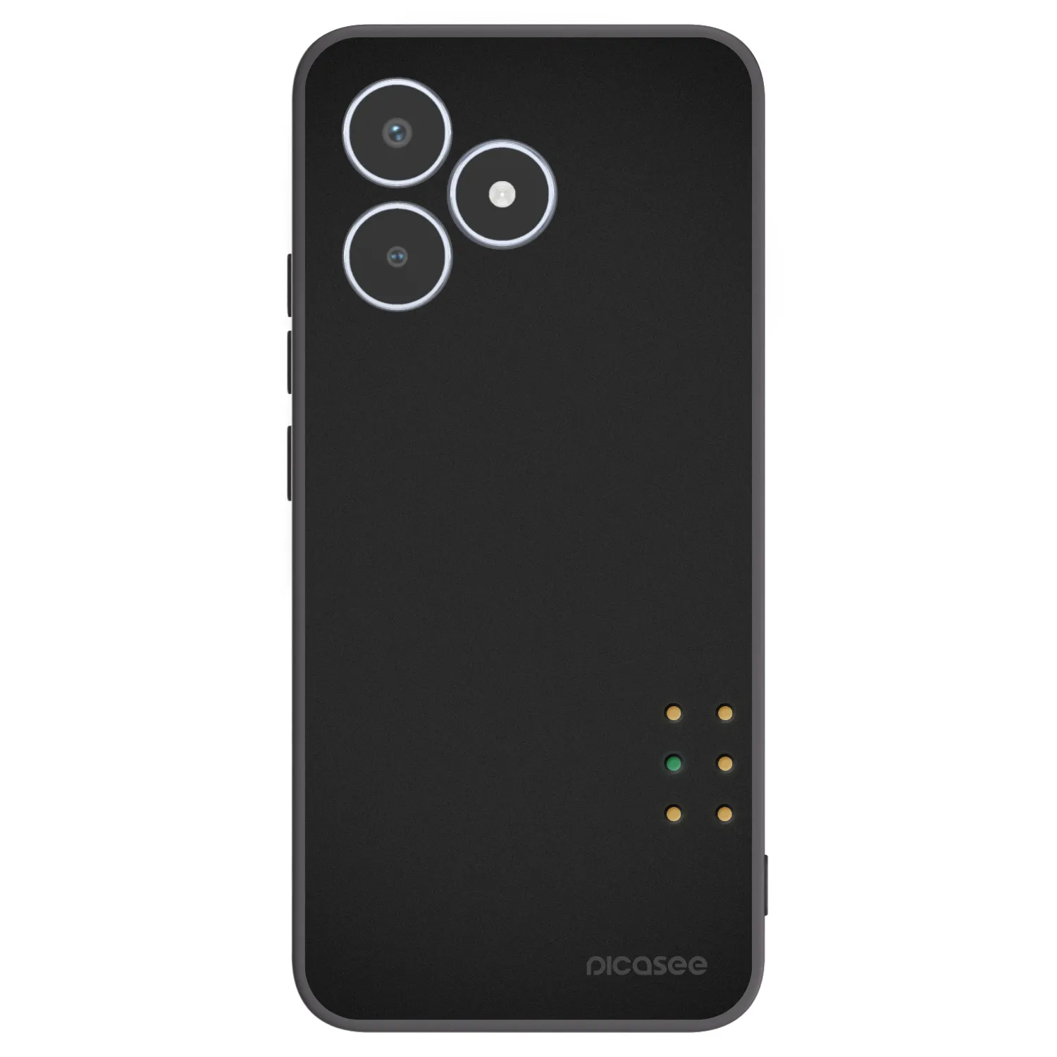 Picasee Μαύρη θήκη σιλικόνης για Realme C53 - Pulse