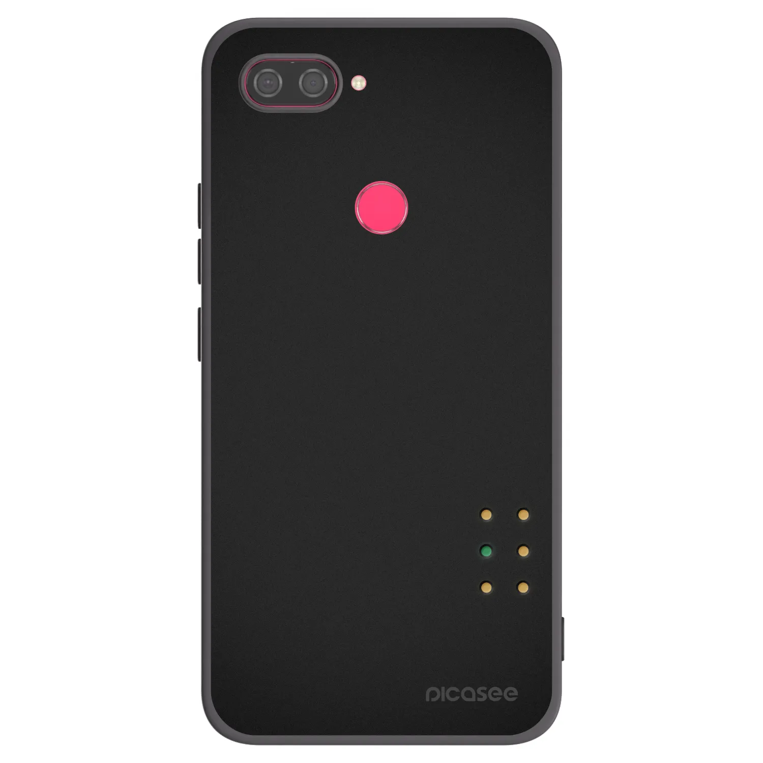 Picasee Μαύρη θήκη σιλικόνης για Xiaomi Mi 8 Lite - Pulse