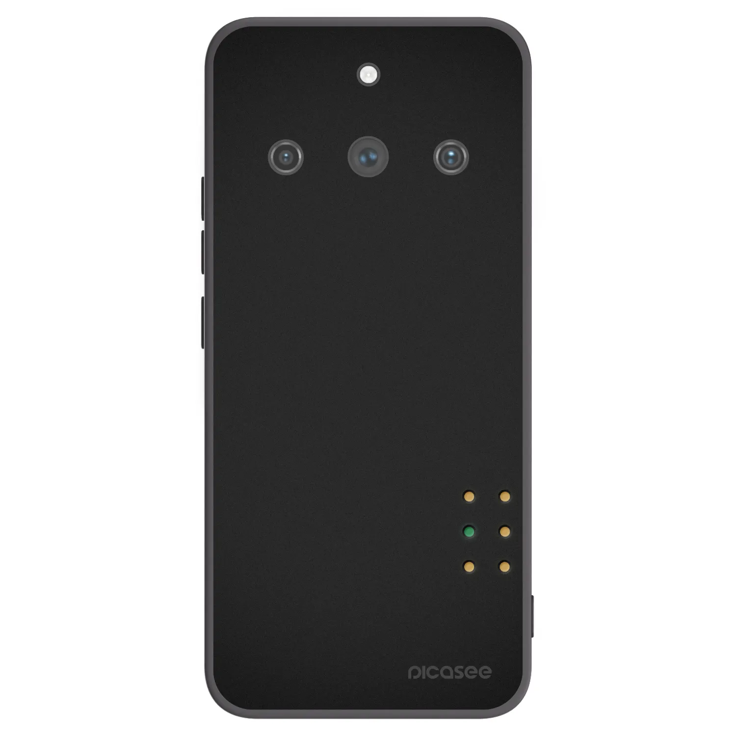 Picasee Μαύρη θήκη σιλικόνης για Realme 11 Pro+ - Pulse
