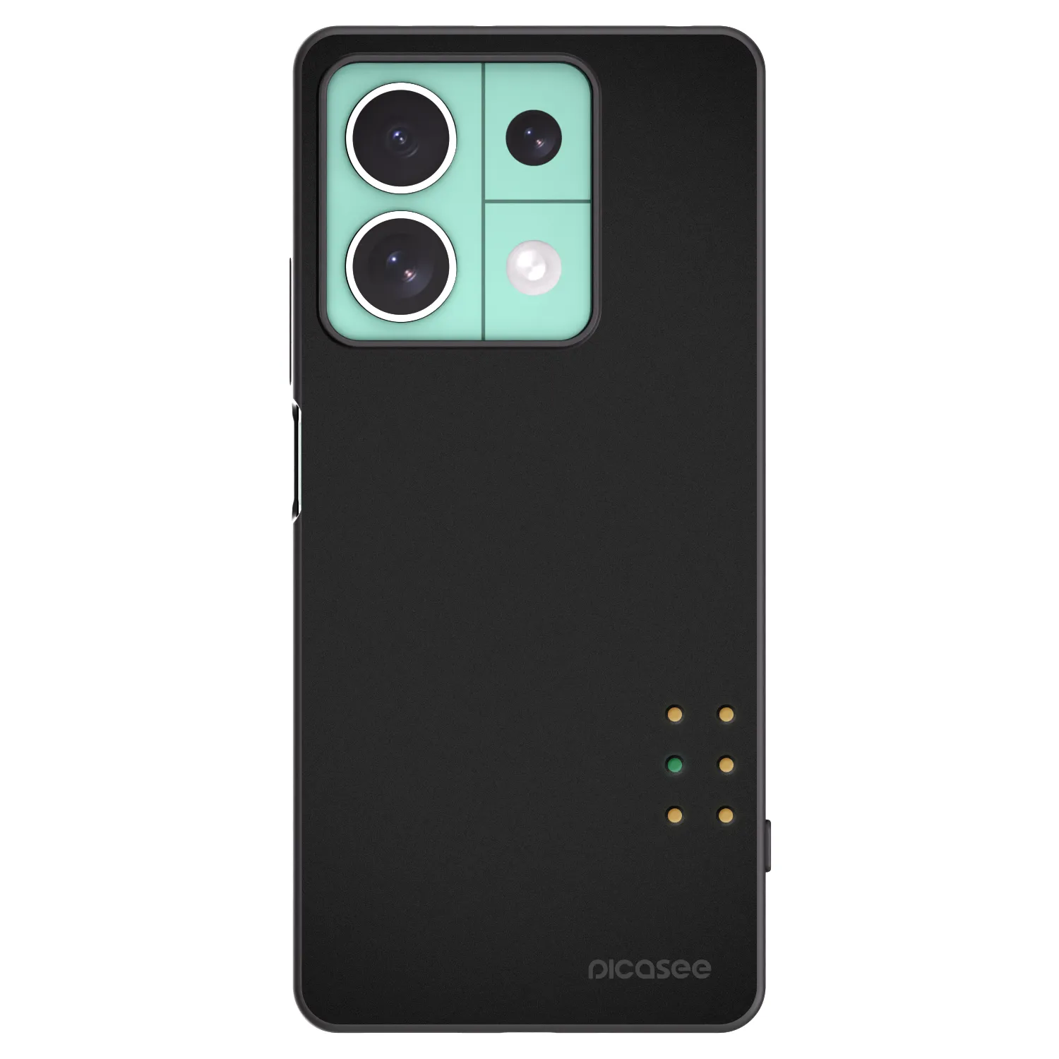 Picasee Μαύρη θήκη σιλικόνης για Xiaomi Redmi Note 13 5G - Pulse