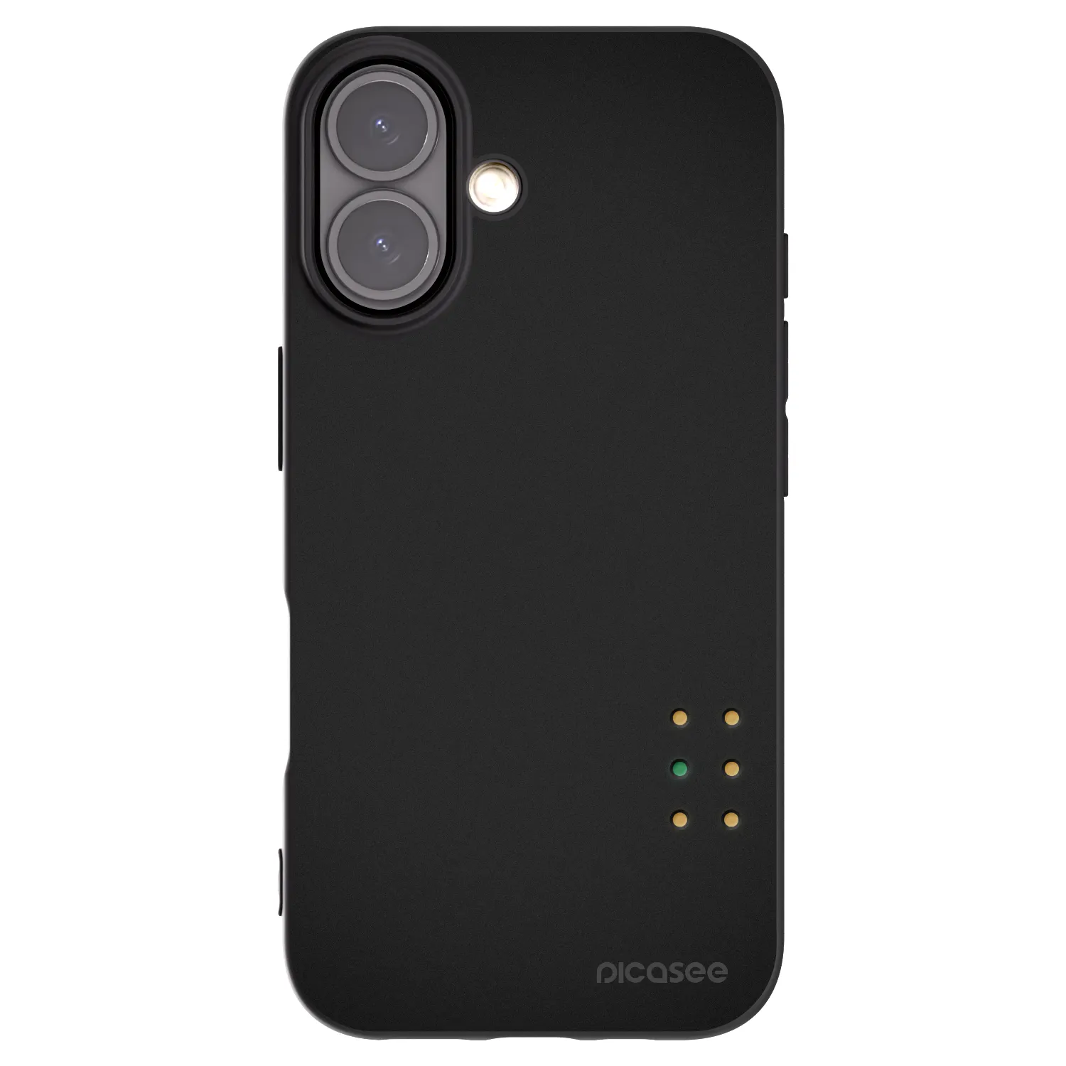 Picasee Μαύρη θήκη σιλικόνης για Apple iPhone 16 - Pulse