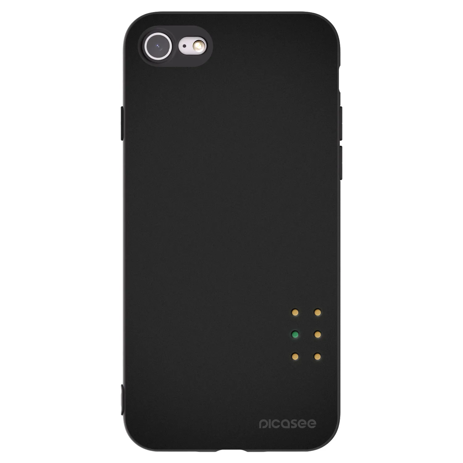 Picasee Μαύρη θήκη σιλικόνης για Apple iPhone 8 - Pulse