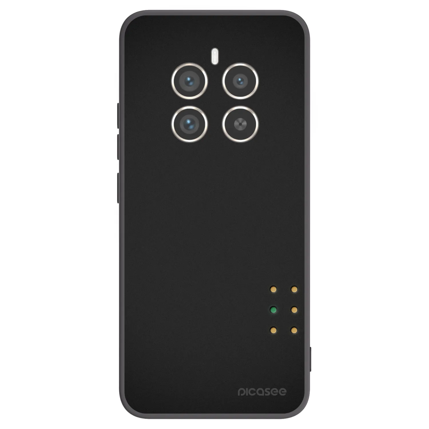 Picasee Μαύρη θήκη σιλικόνης για Realme 12 Pro 5G - Pulse