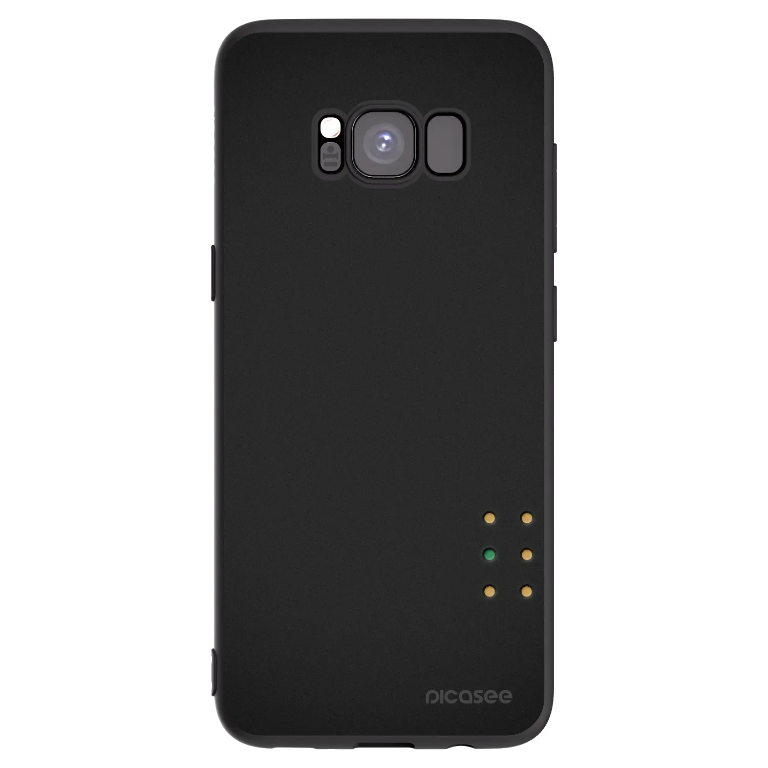 Picasee Μαύρη θήκη σιλικόνης για Samsung Galaxy S8 G950F - Pulse