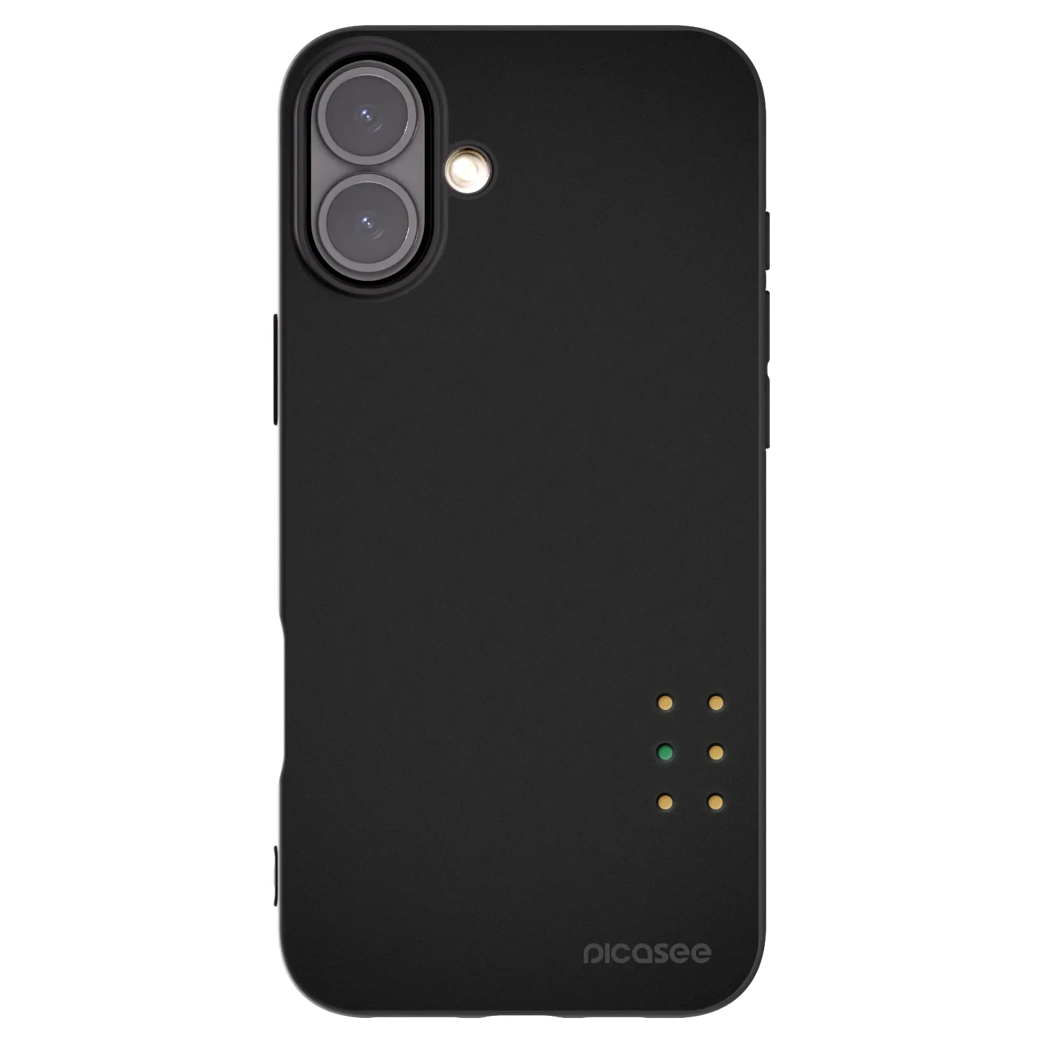 Picasee Μαύρη θήκη σιλικόνης για Apple iPhone 16 Plus - Pulse
