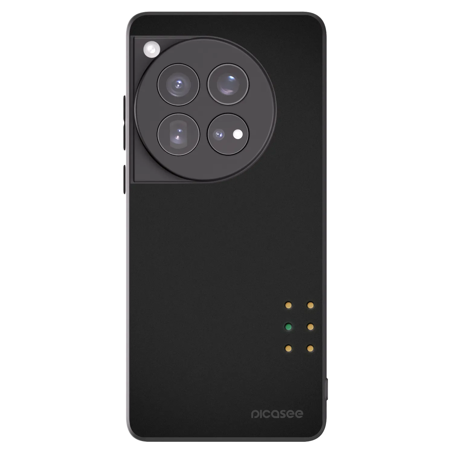 Picasee Μαύρη θήκη σιλικόνης για OnePlus 12 5G - Pulse