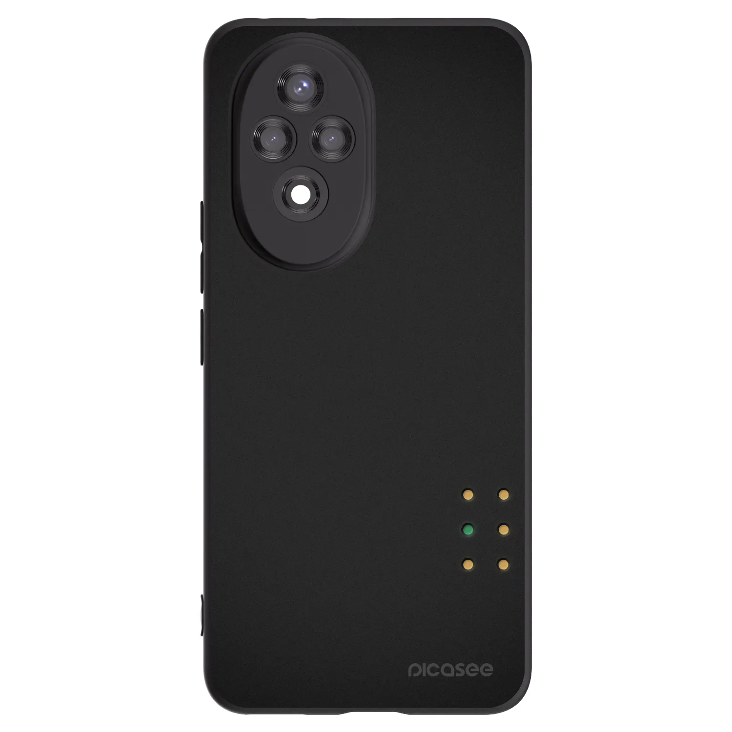 Picasee Μαύρη θήκη σιλικόνης για Honor 200 Pro 5G - Pulse