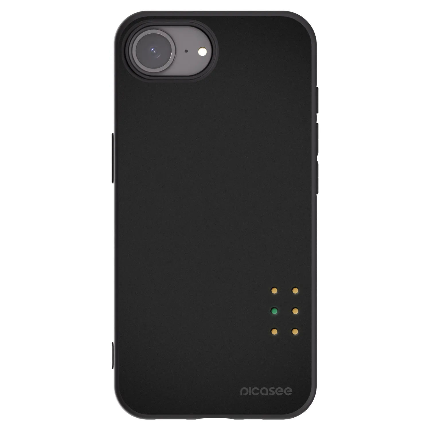 Picasee Μαύρη θήκη σιλικόνης για Apple iPhone 16e - Pulse