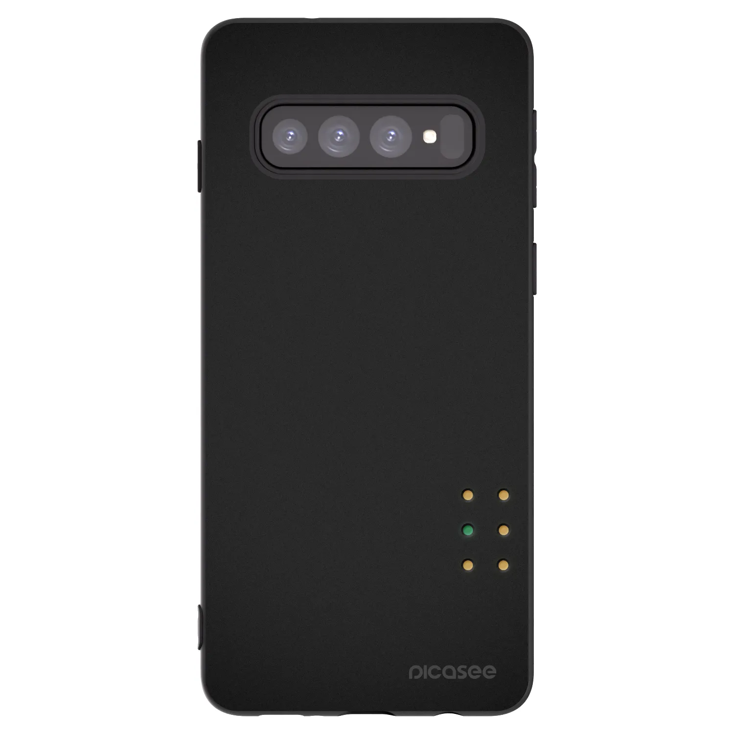 Picasee Μαύρη θήκη σιλικόνης για Samsung Galaxy S10 G973 - Pulse