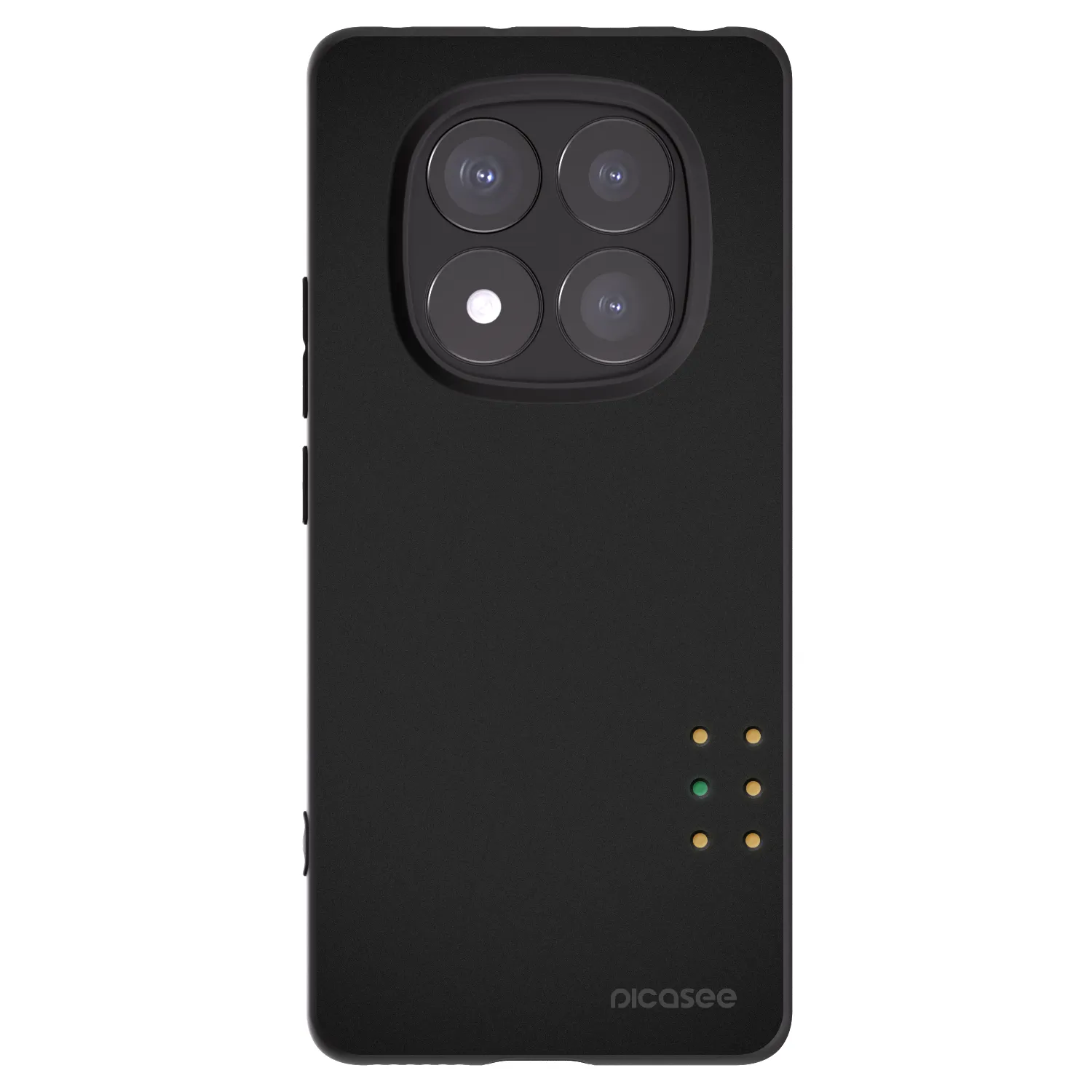 Picasee Μαύρη θήκη σιλικόνης για Xiaomi Redmi Note 14 Pro 5G - Pulse
