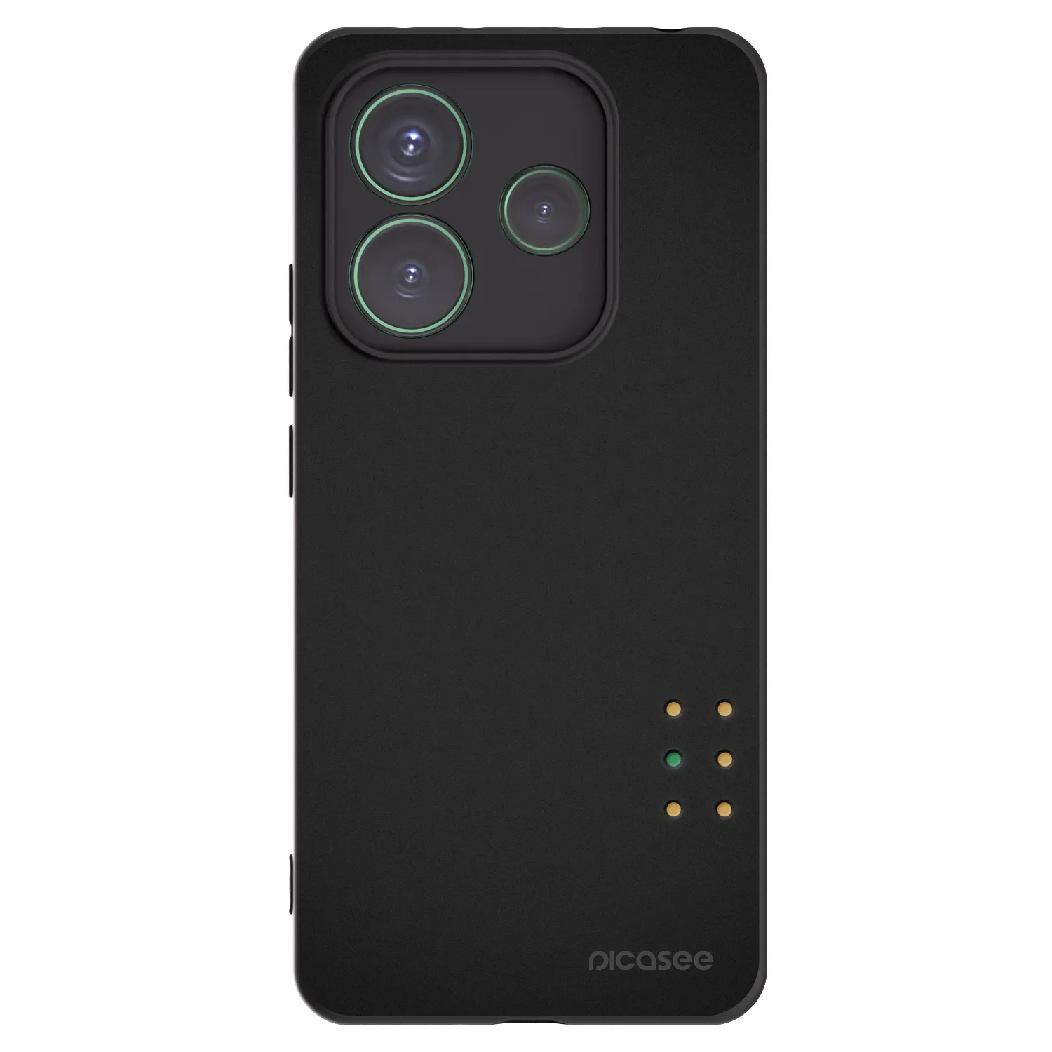 Picasee Μαύρη θήκη σιλικόνης για Xiaomi Redmi Note 14 5G - Pulse