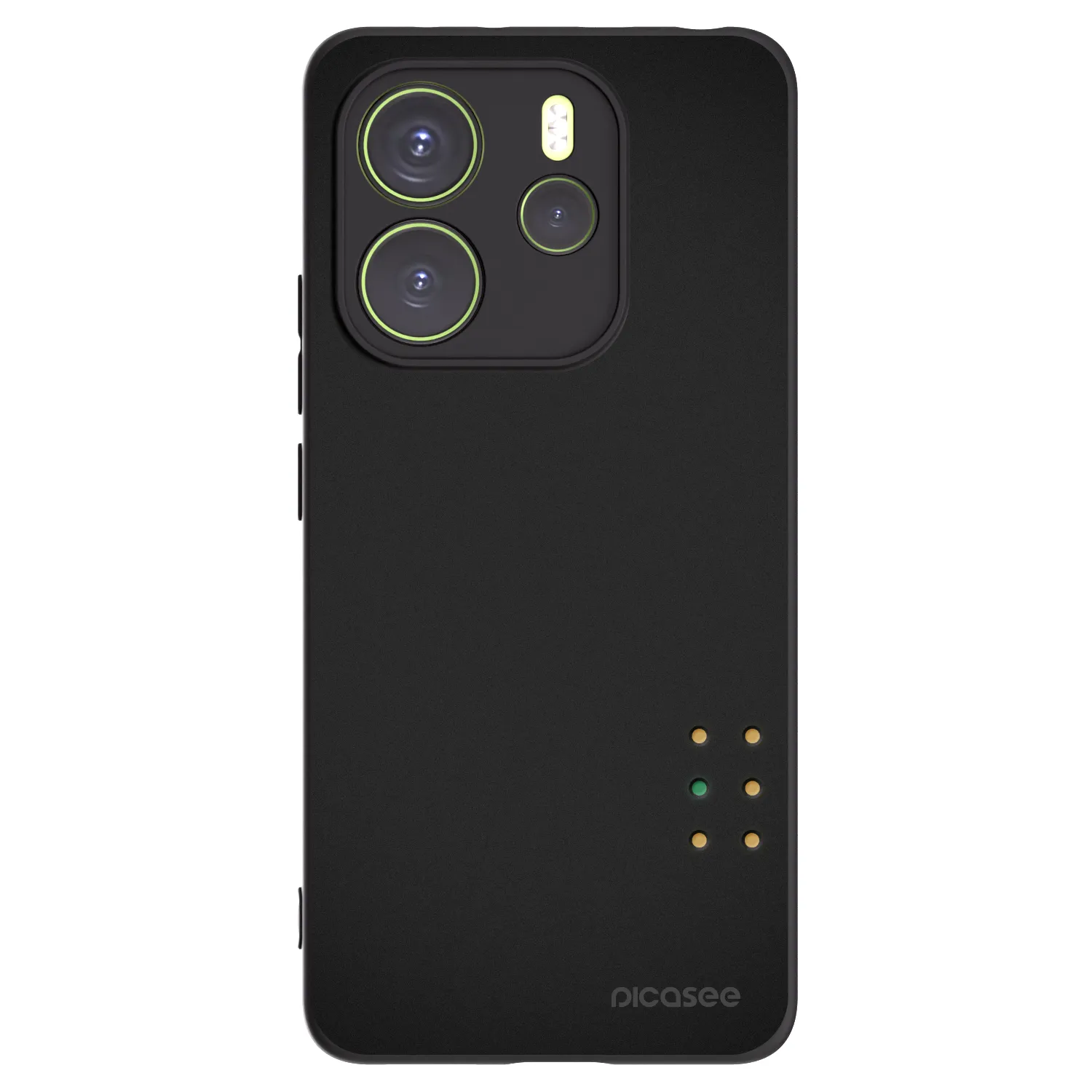 Picasee Μαύρη θήκη σιλικόνης για Xiaomi Redmi Note 14 4G - Pulse