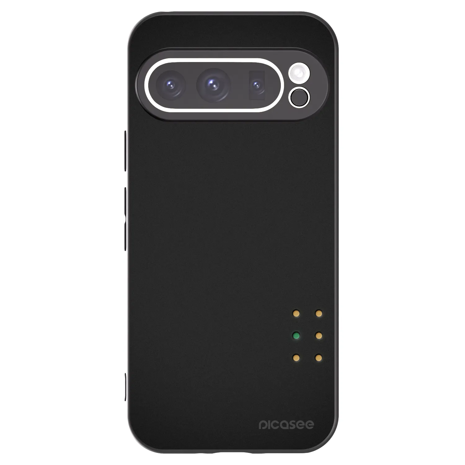 Picasee Μαύρη θήκη σιλικόνης για Google Pixel 9 Pro - Pulse