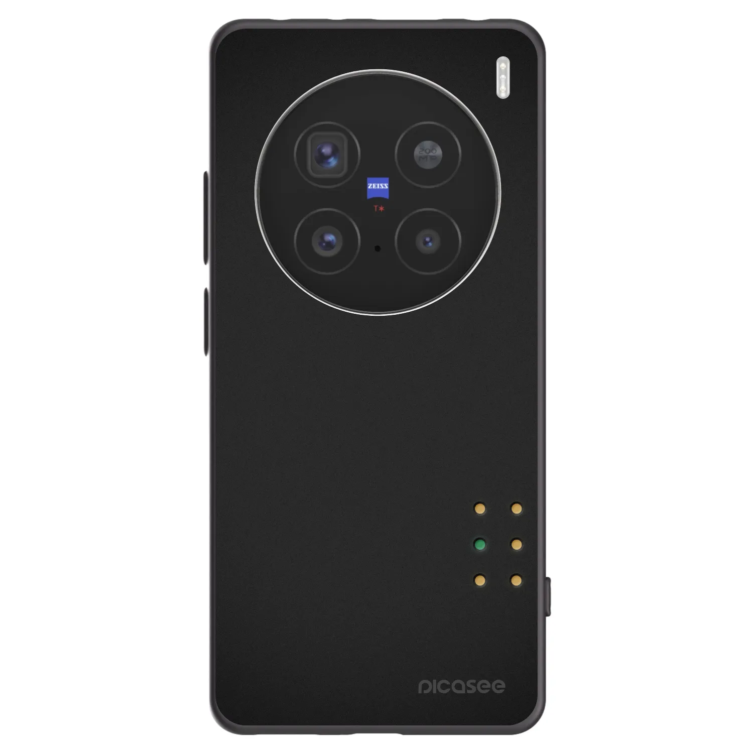 Picasee Μαύρη θήκη σιλικόνης για Vivo X200 Pro - Pulse