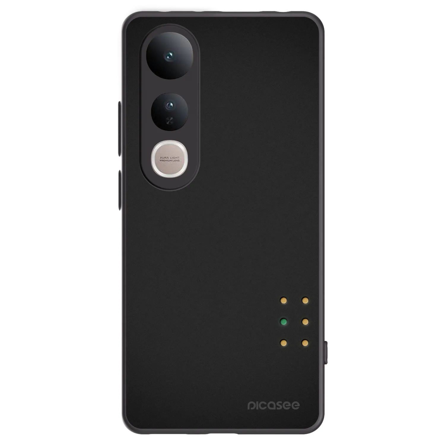 Picasee Μαύρη θήκη σιλικόνης για Vivo V50 Lite 5G - Pulse