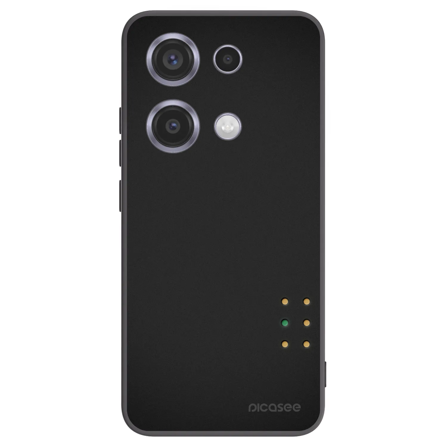 Picasee Μαύρη θήκη σιλικόνης για Xiaomi Redmi Note 14S - Pulse