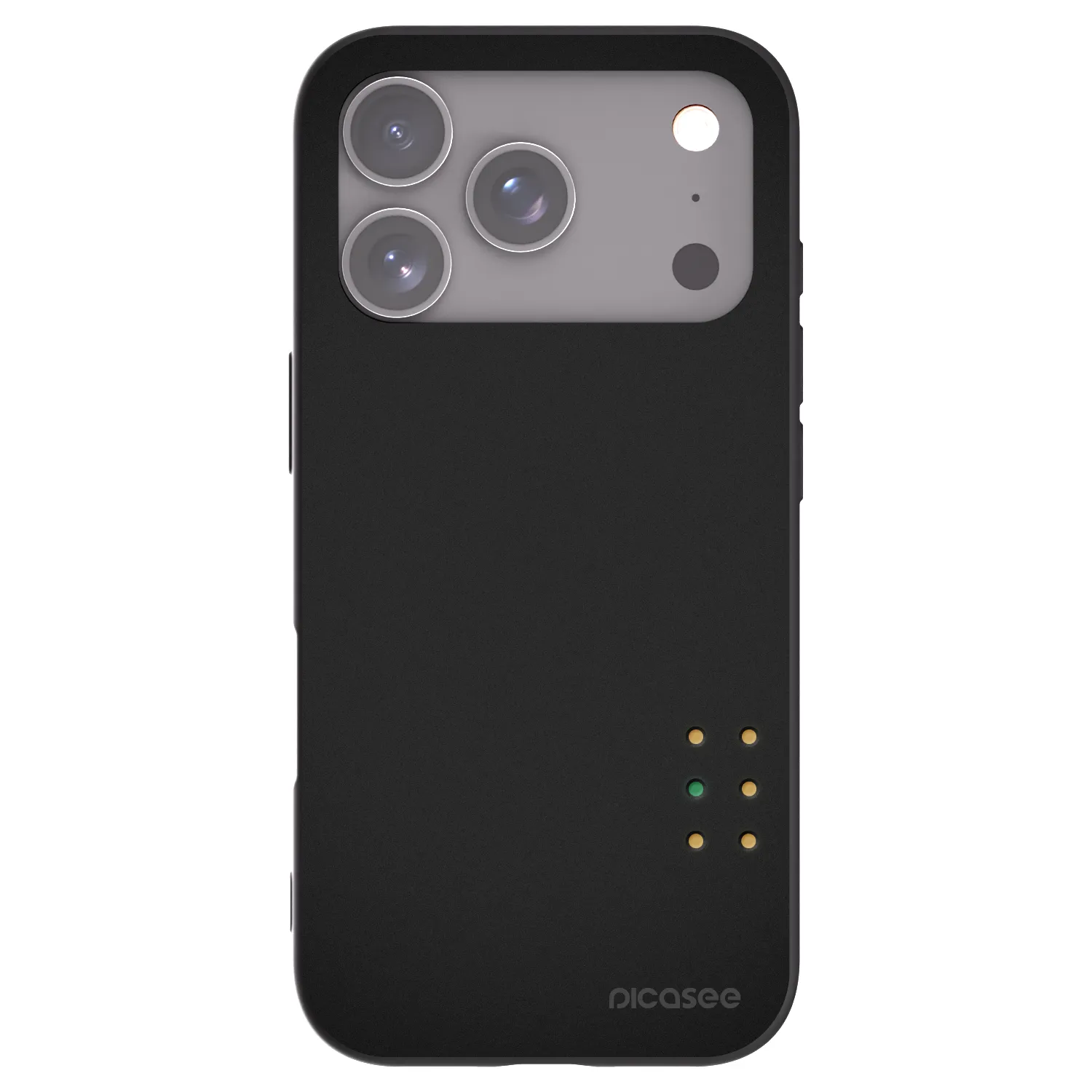 Picasee Μαύρη θήκη σιλικόνης για Apple iPhone 17 Pro - Pulse