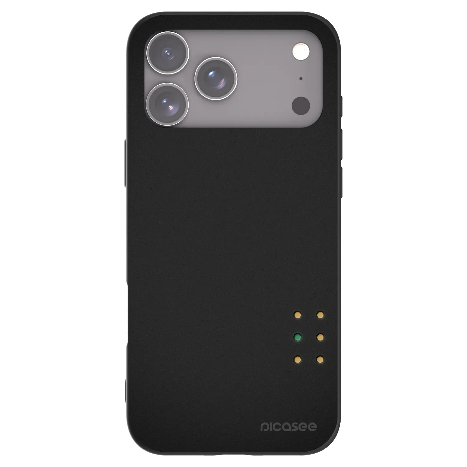 Picasee Μαύρη θήκη σιλικόνης για Apple iPhone 17 Pro Max - Pulse