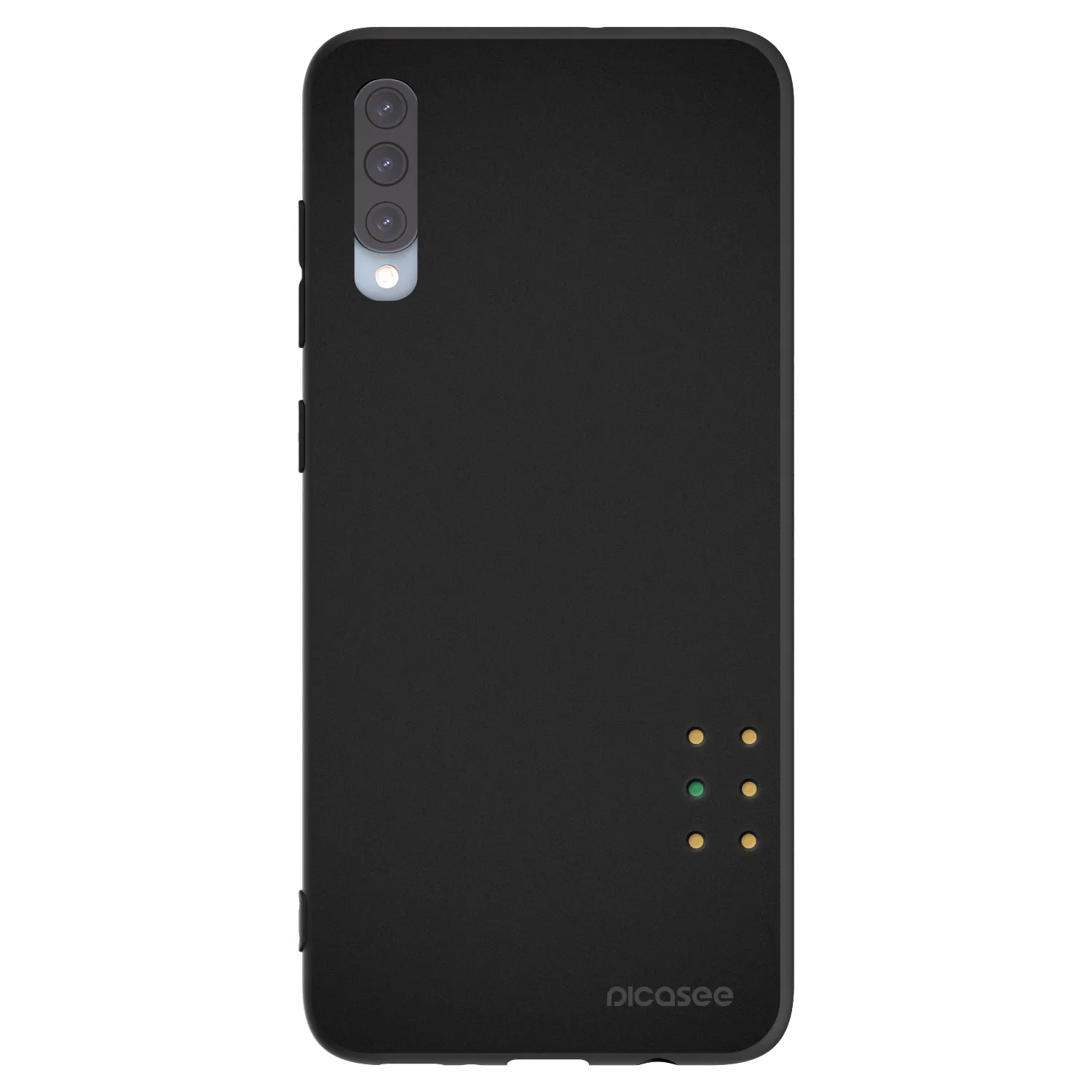 Picasee Μαύρη θήκη σιλικόνης για Samsung Galaxy A70 A705F - Pulse