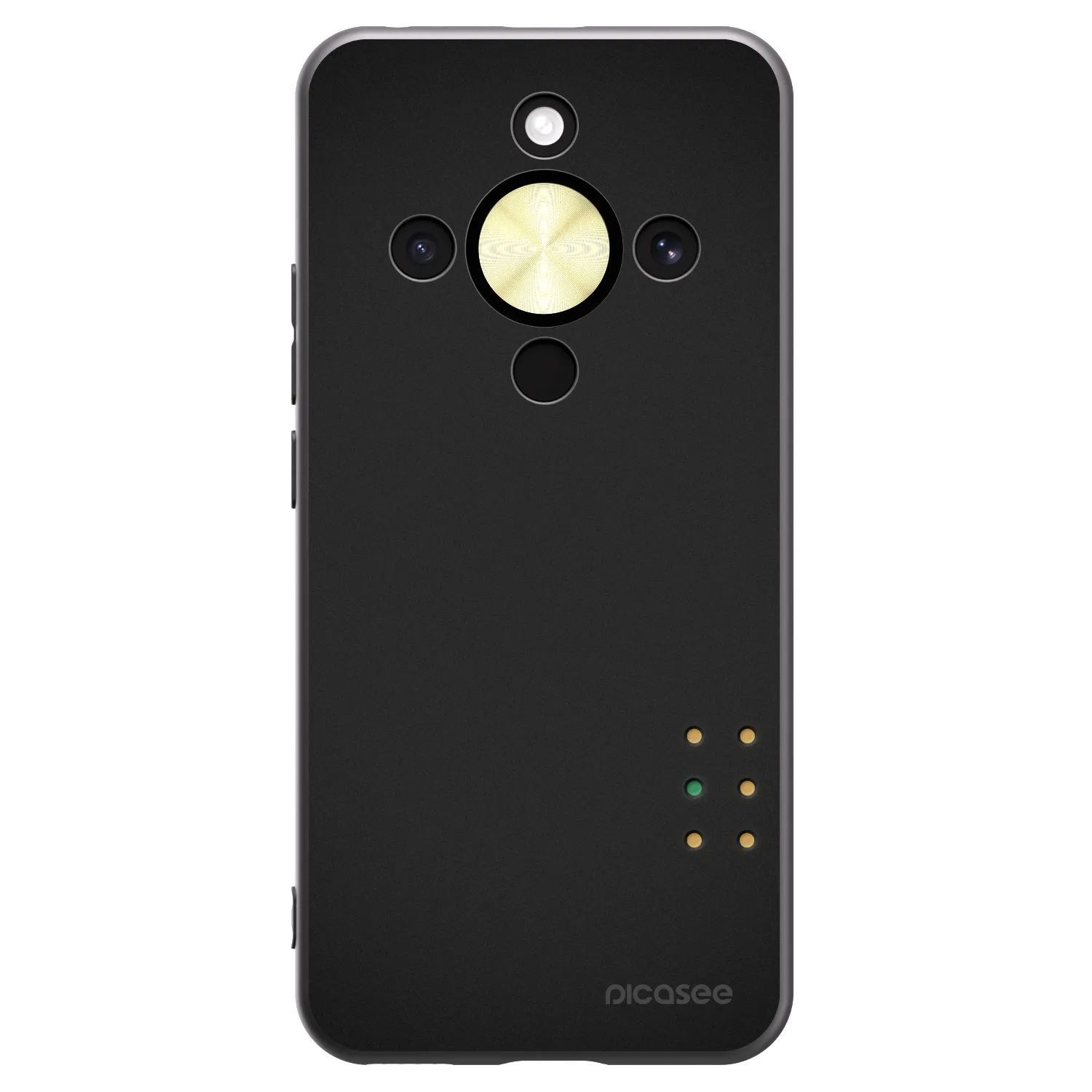 Picasee Μαύρη θήκη σιλικόνης για Honor Magic8 Lite 5G - Pulse