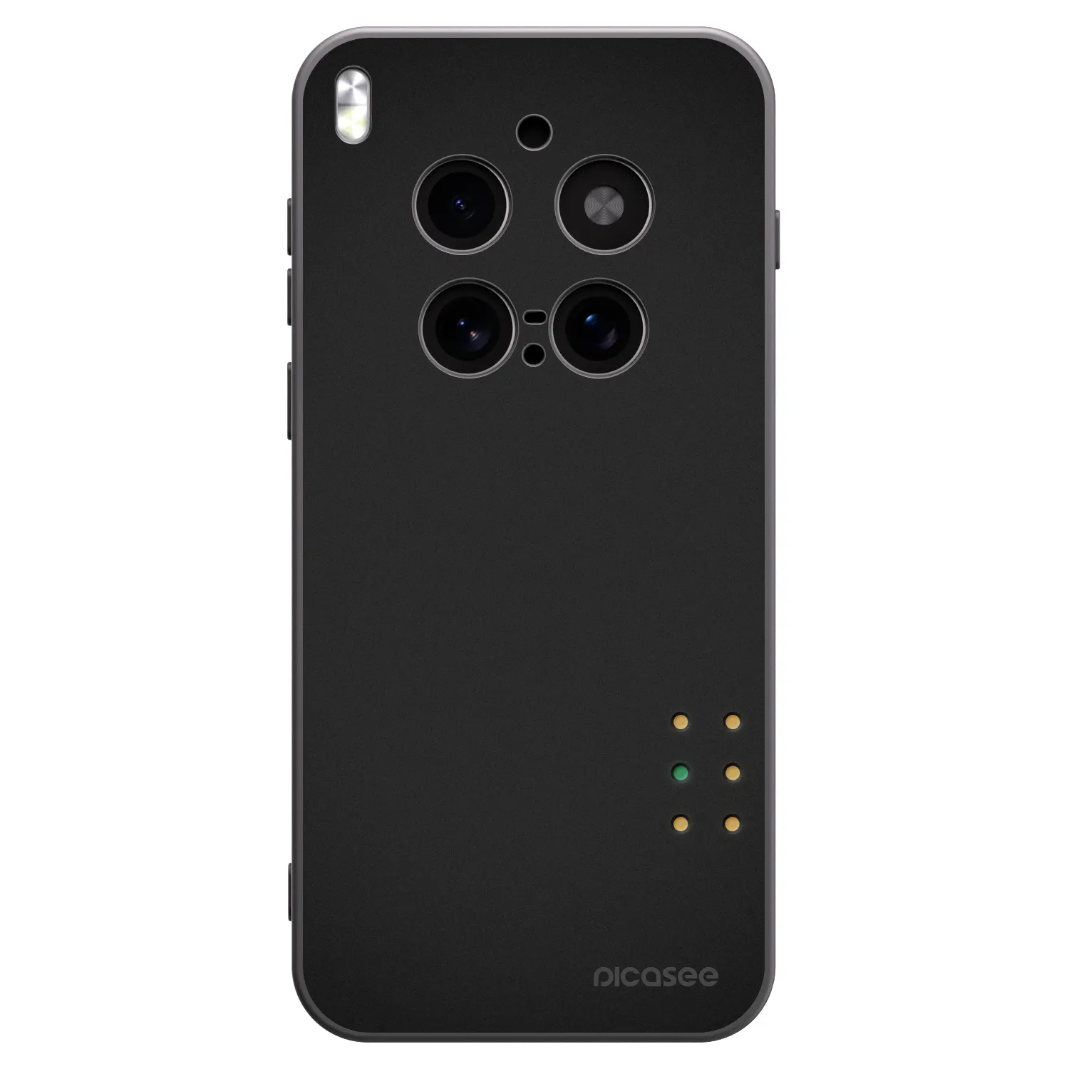 Picasee Μαύρη θήκη σιλικόνης για Vivo X300 Pro - Pulse