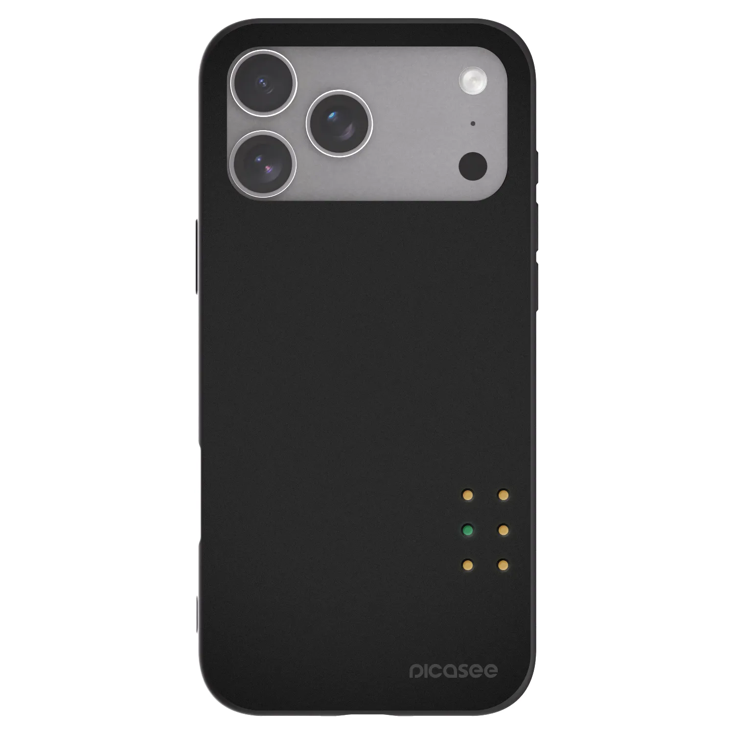 Picasee Μαύρη θήκη σιλικόνης για Apple iPhone 18 Pro Max - Pulse