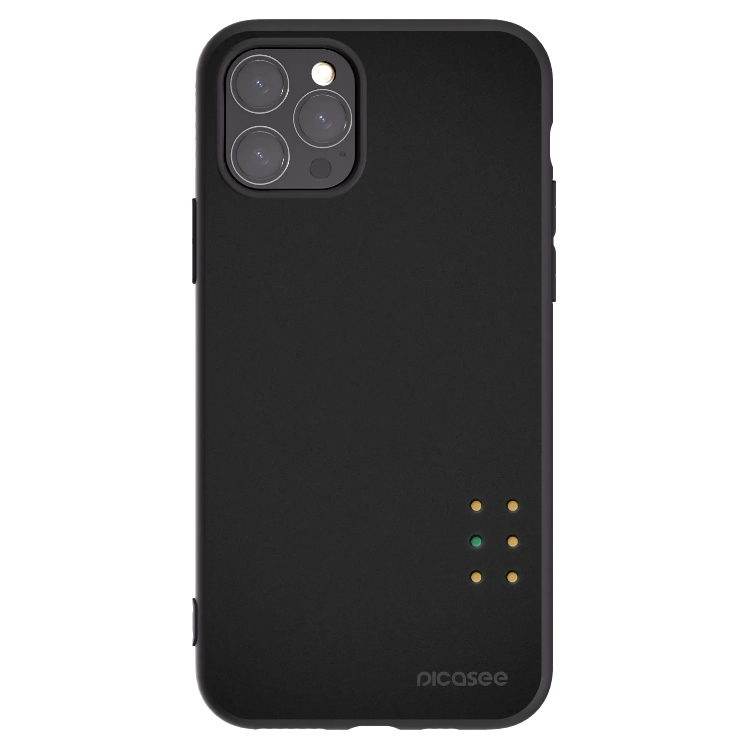 Picasee Μαύρη θήκη σιλικόνης για Apple iPhone 11 Pro - Pulse